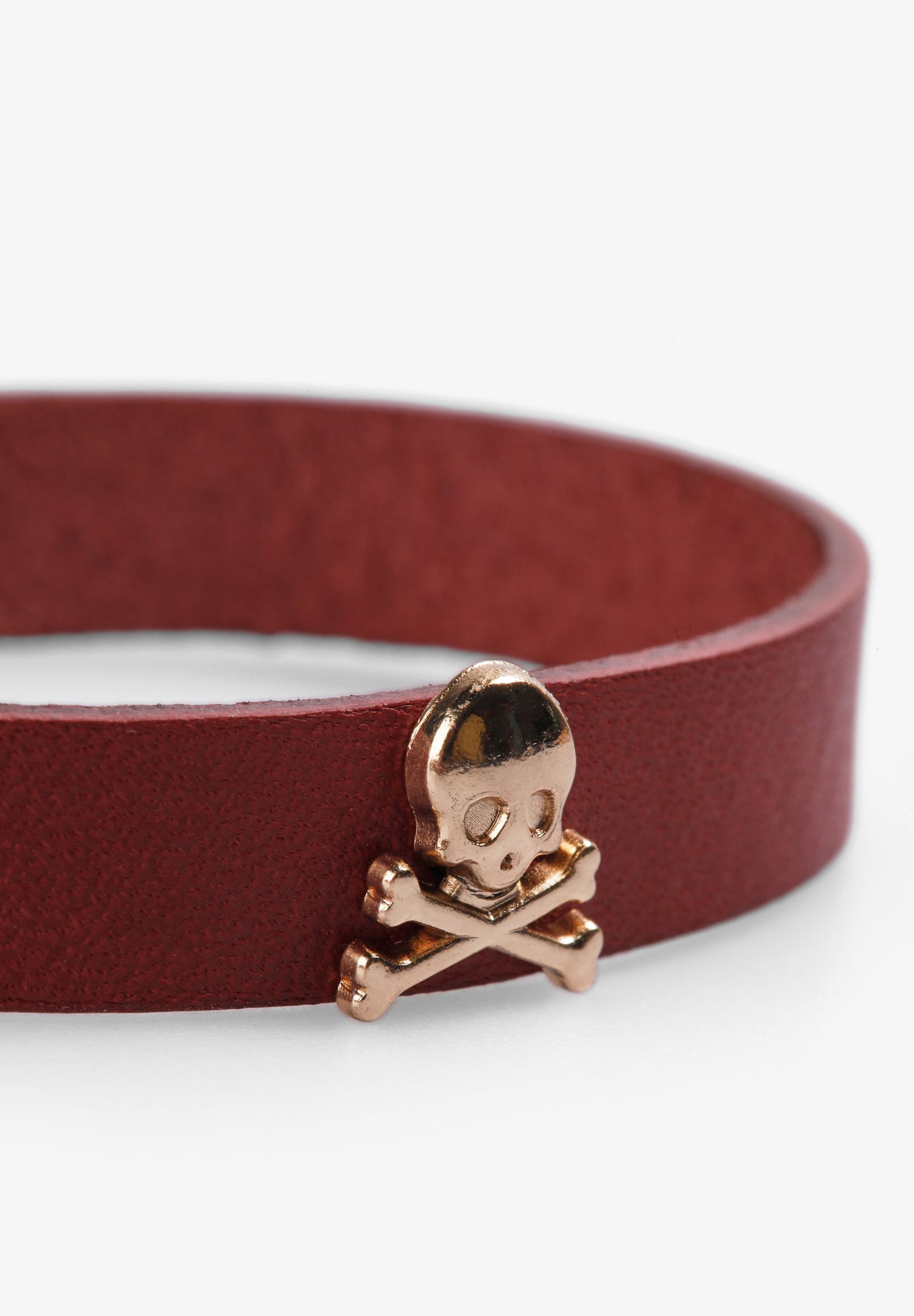 PULSERA PIEL CALAVERAS