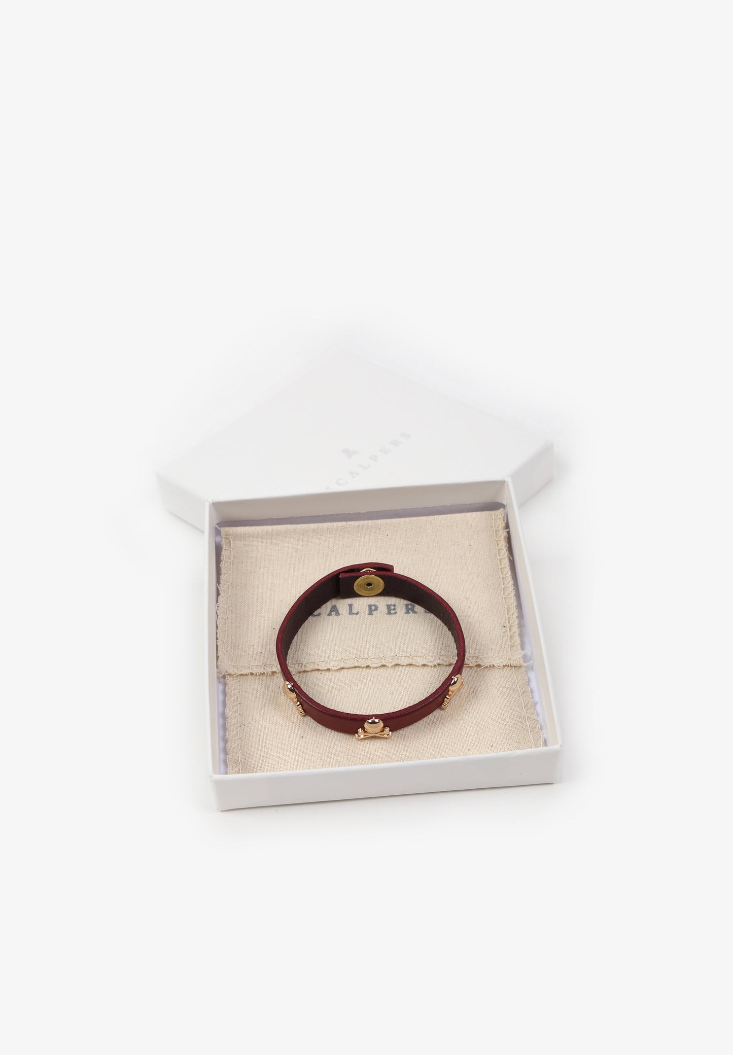 PULSERA PIEL CALAVERAS