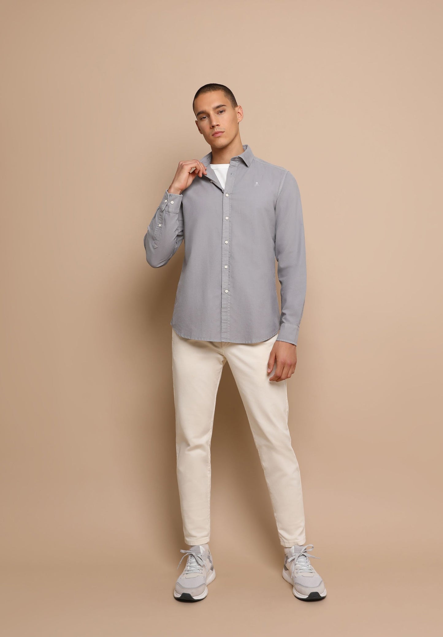 CAMISA OXFORD CALAVERA
