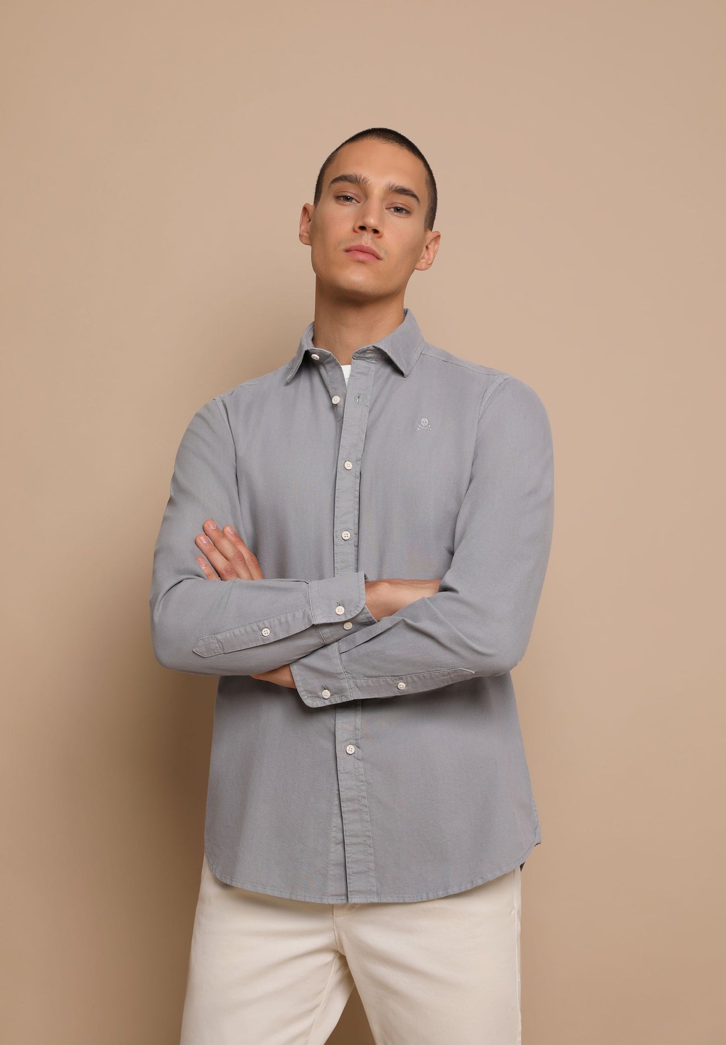 CAMISA OXFORD CALAVERA