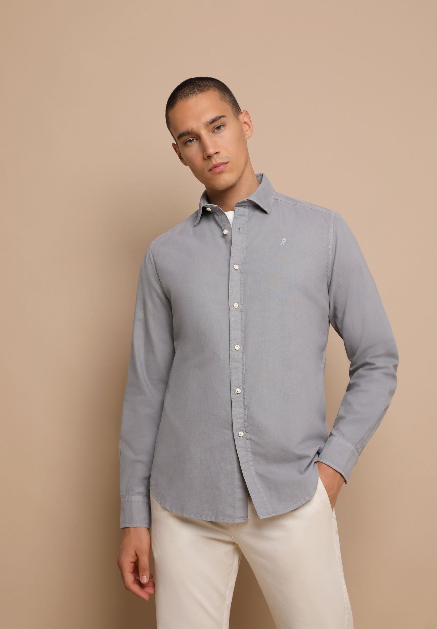 CAMISA OXFORD CALAVERA