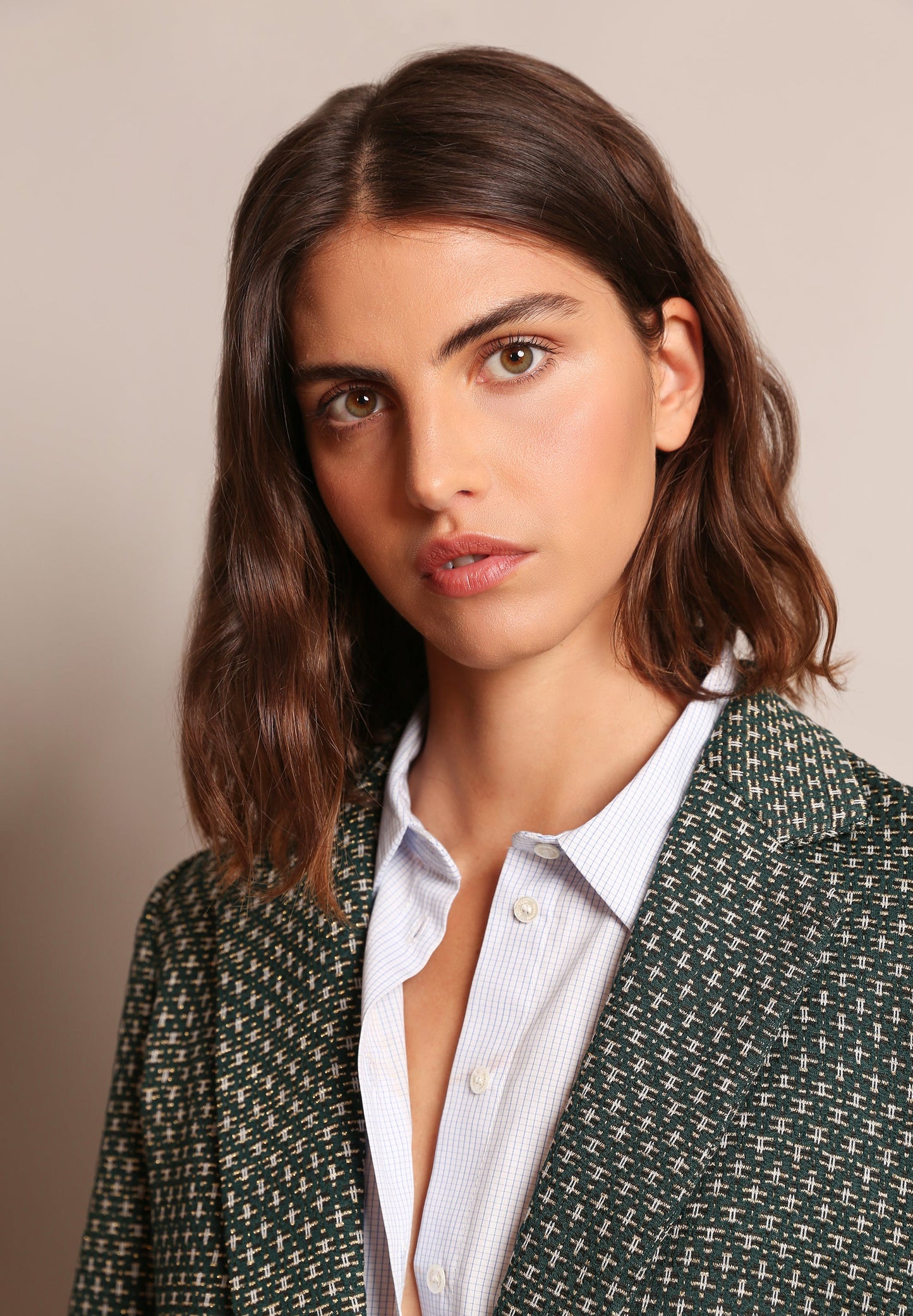 BLAZER JACQUARD DETALLES METALIZADOS