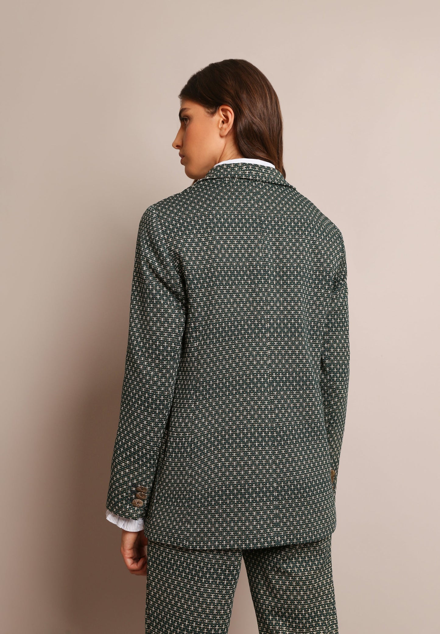 BLAZER JACQUARD DETALLES METALIZADOS