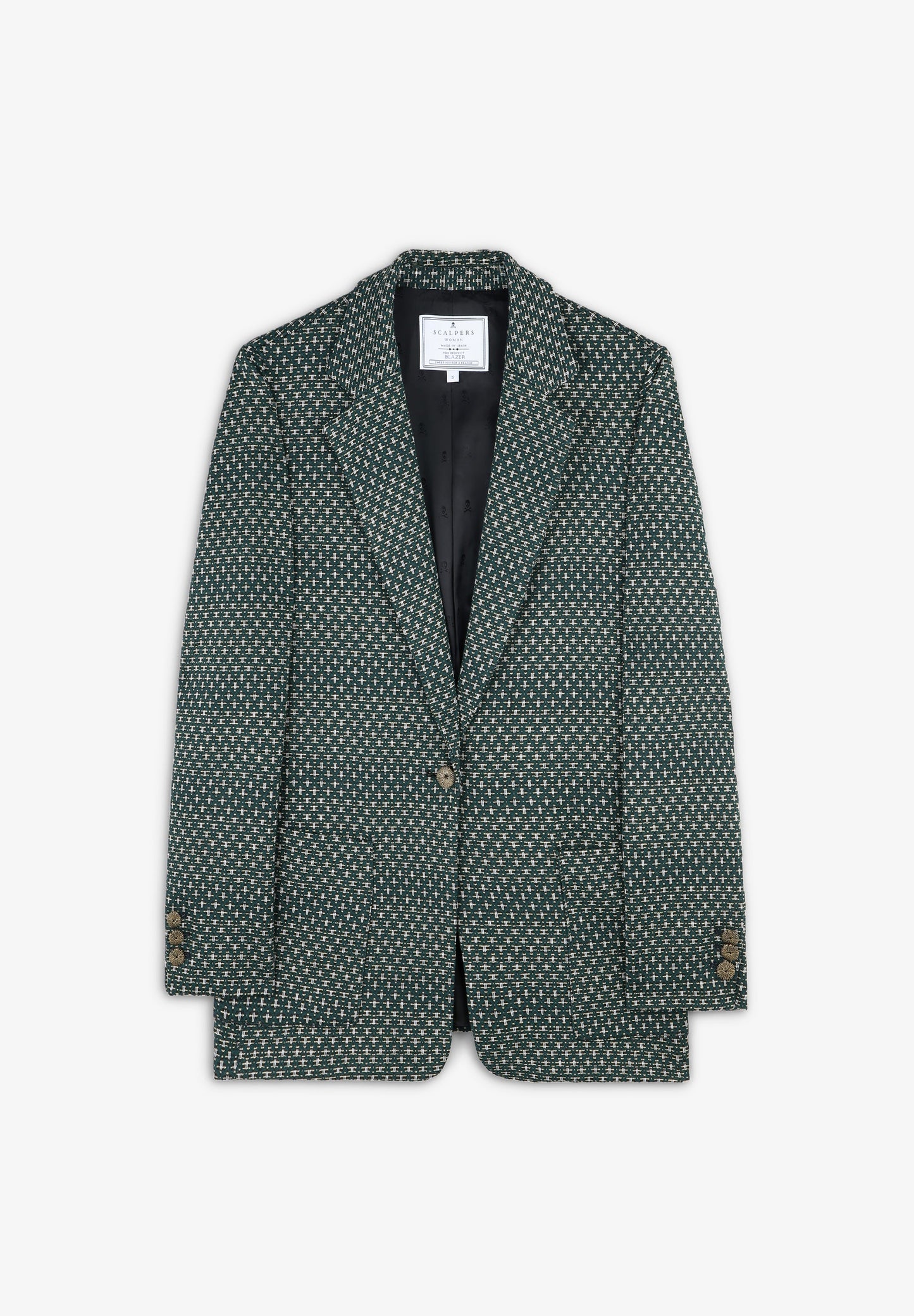 BLAZER JACQUARD DETALLES METALIZADOS