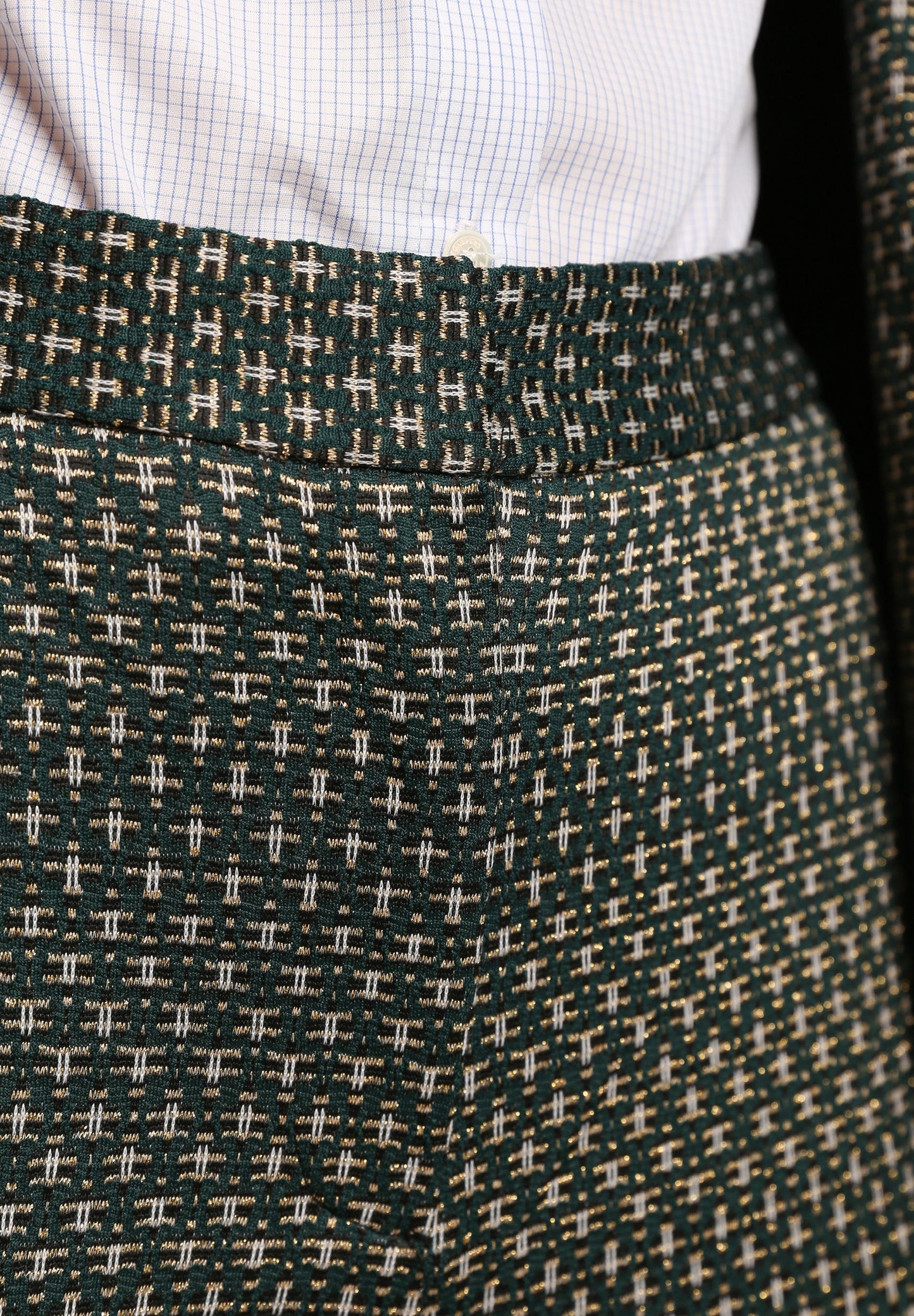 PANTALÓN JACQUARD DETALLES METALIZADOS