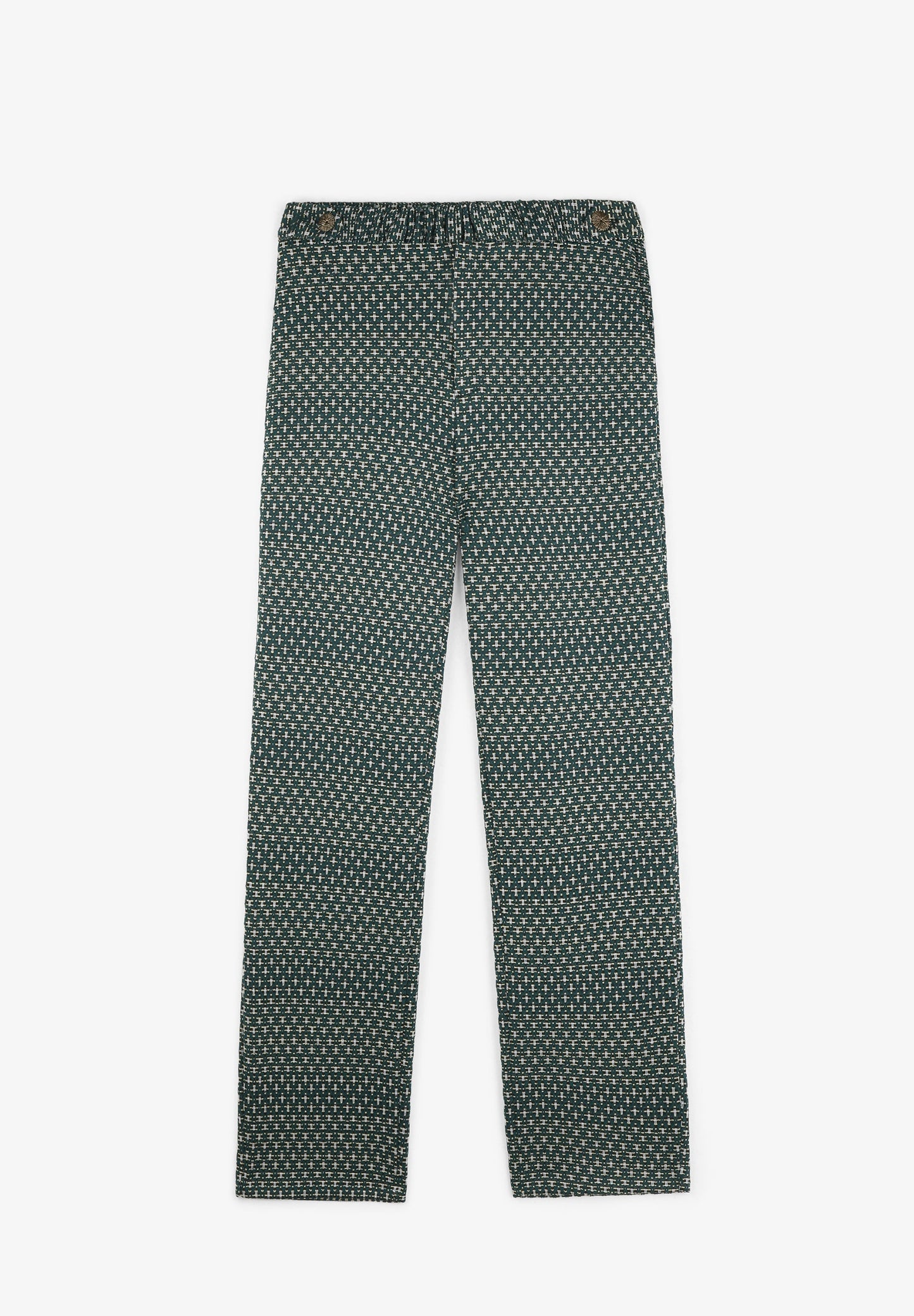 PANTALÓN JACQUARD DETALLES METALIZADOS