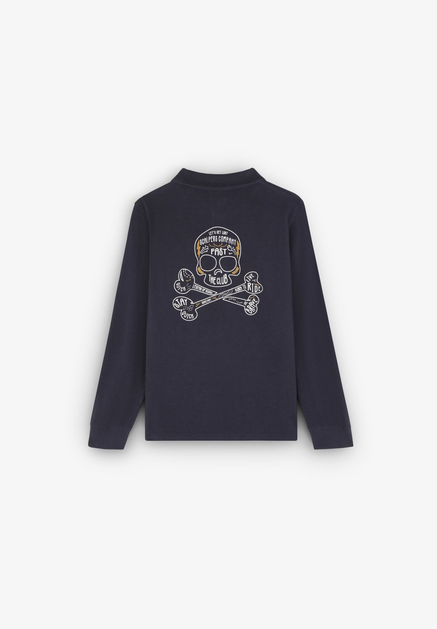 POLO MANGA LARGA PRINT TRASERO
