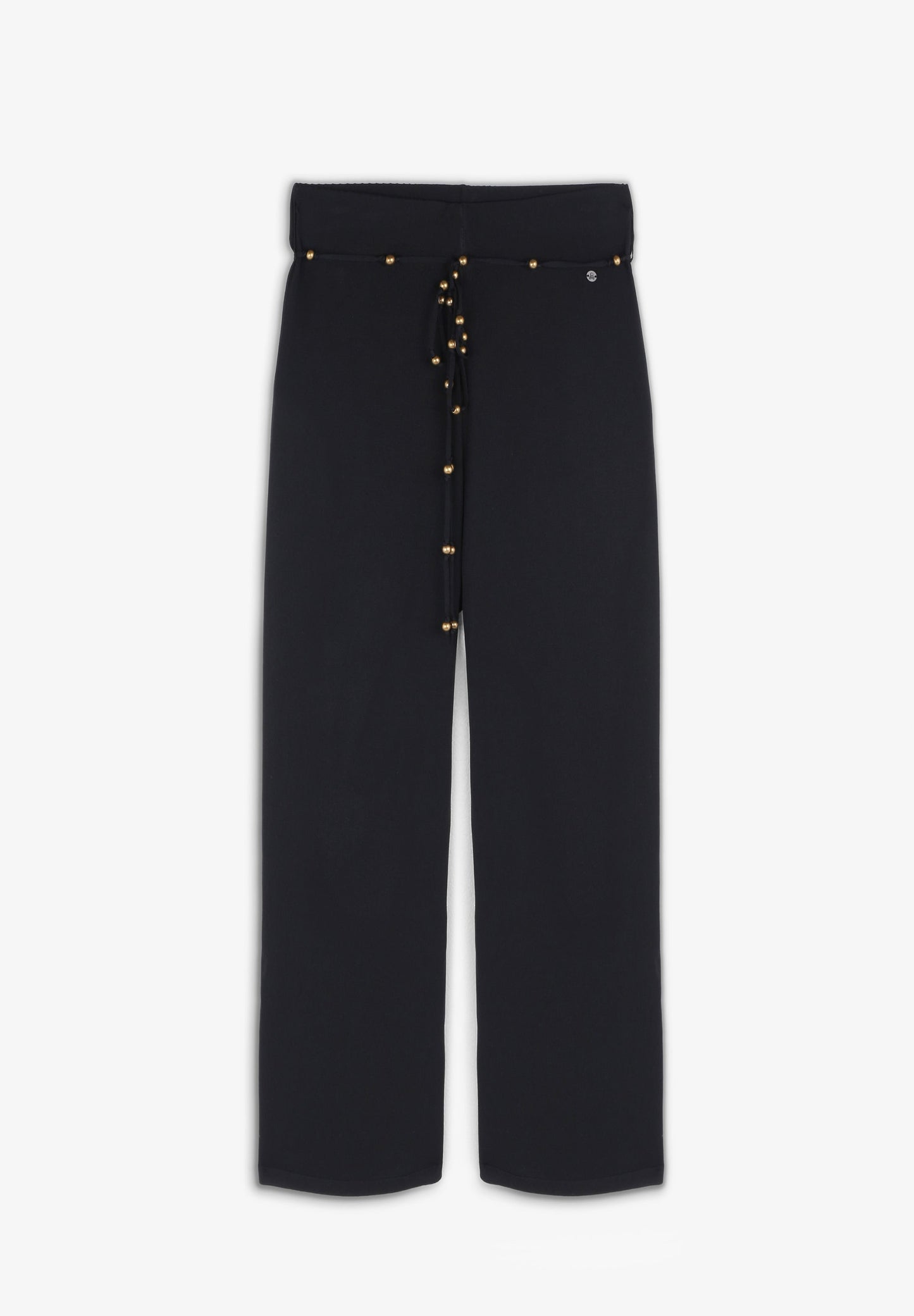 METAL BEADS KNIT PANT