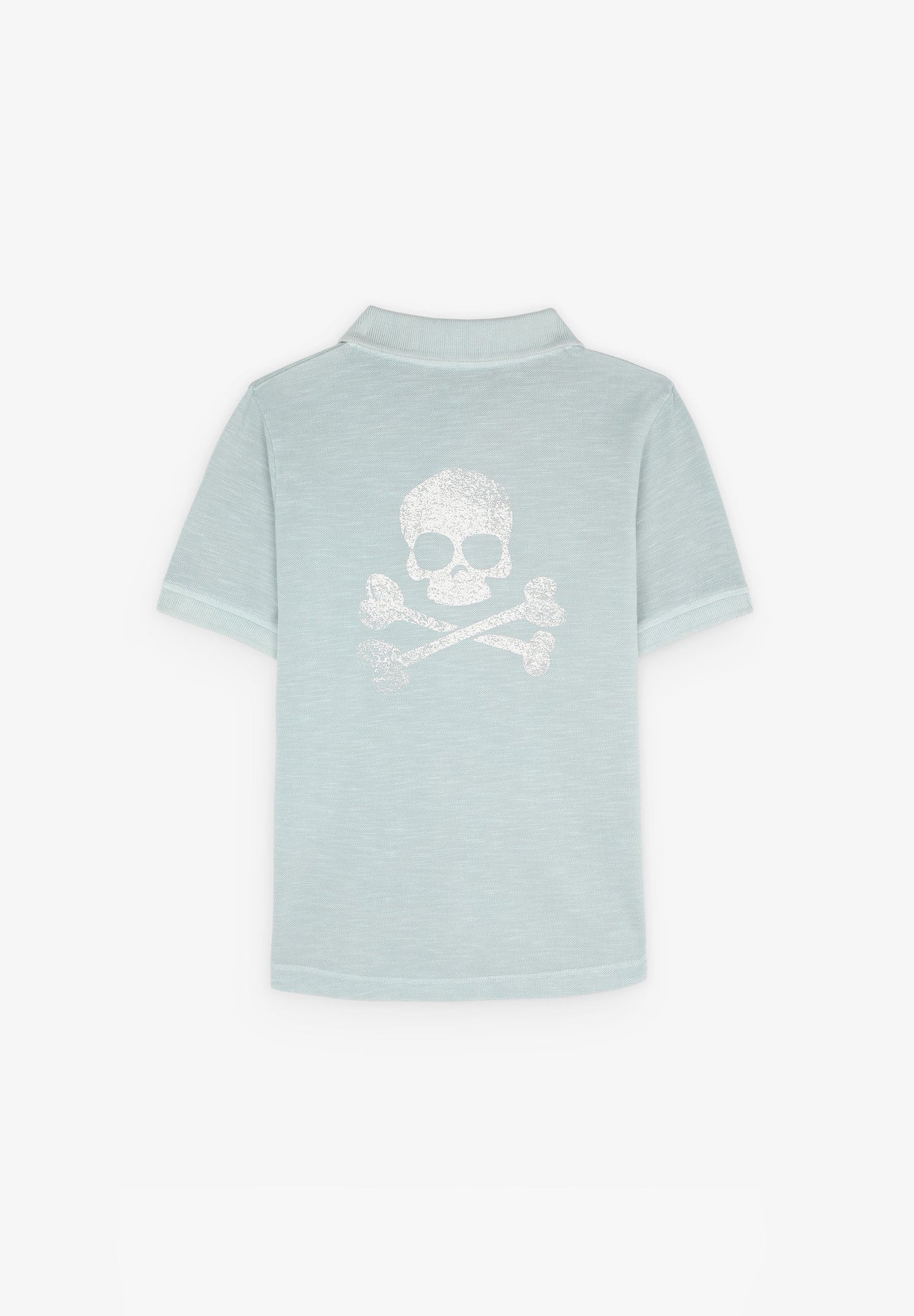 POLO CON CALAVERA TRASERA