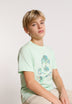 CAMISETA CALAVERA HOJAS