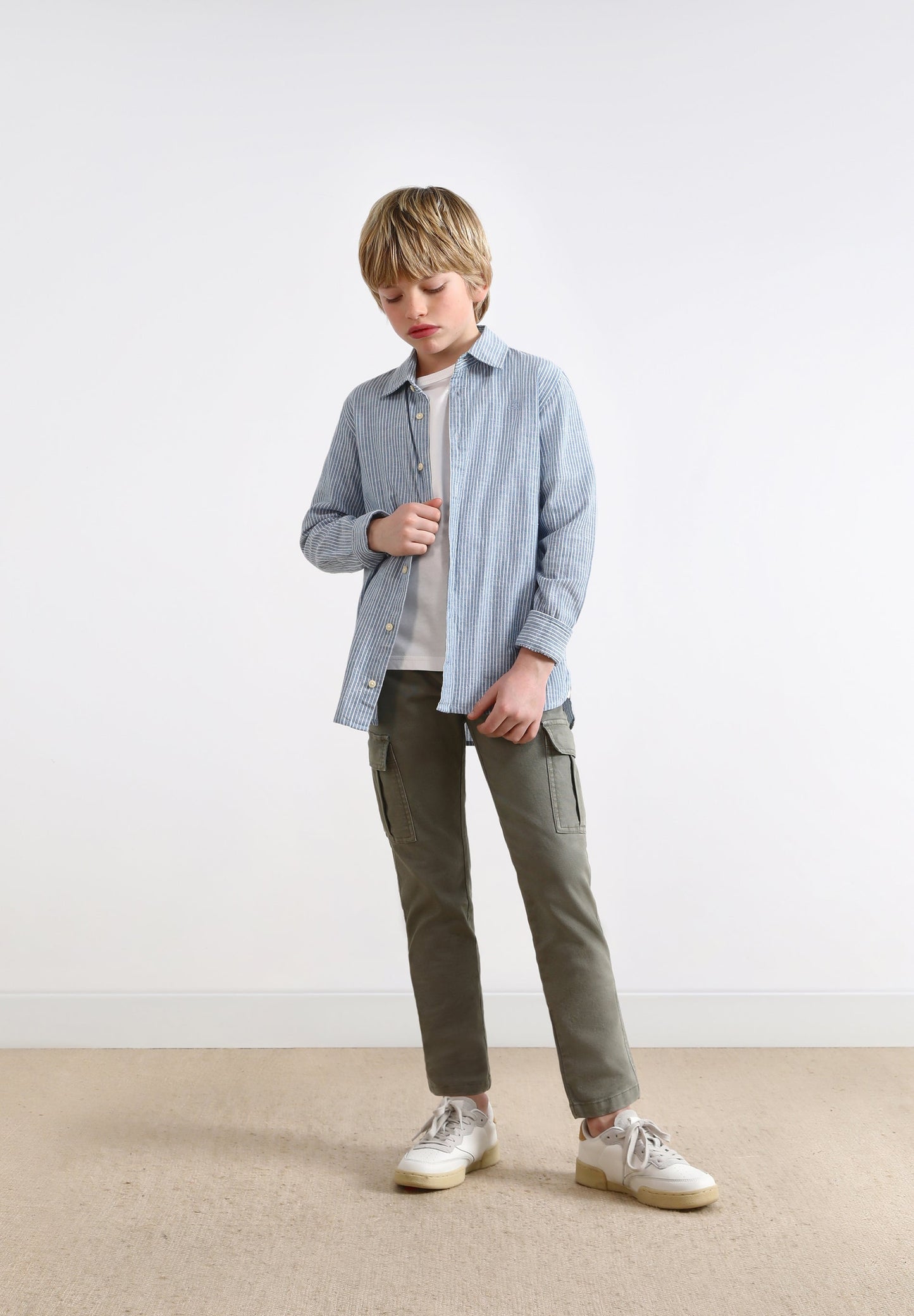 CAMISA RAYAS DENIM