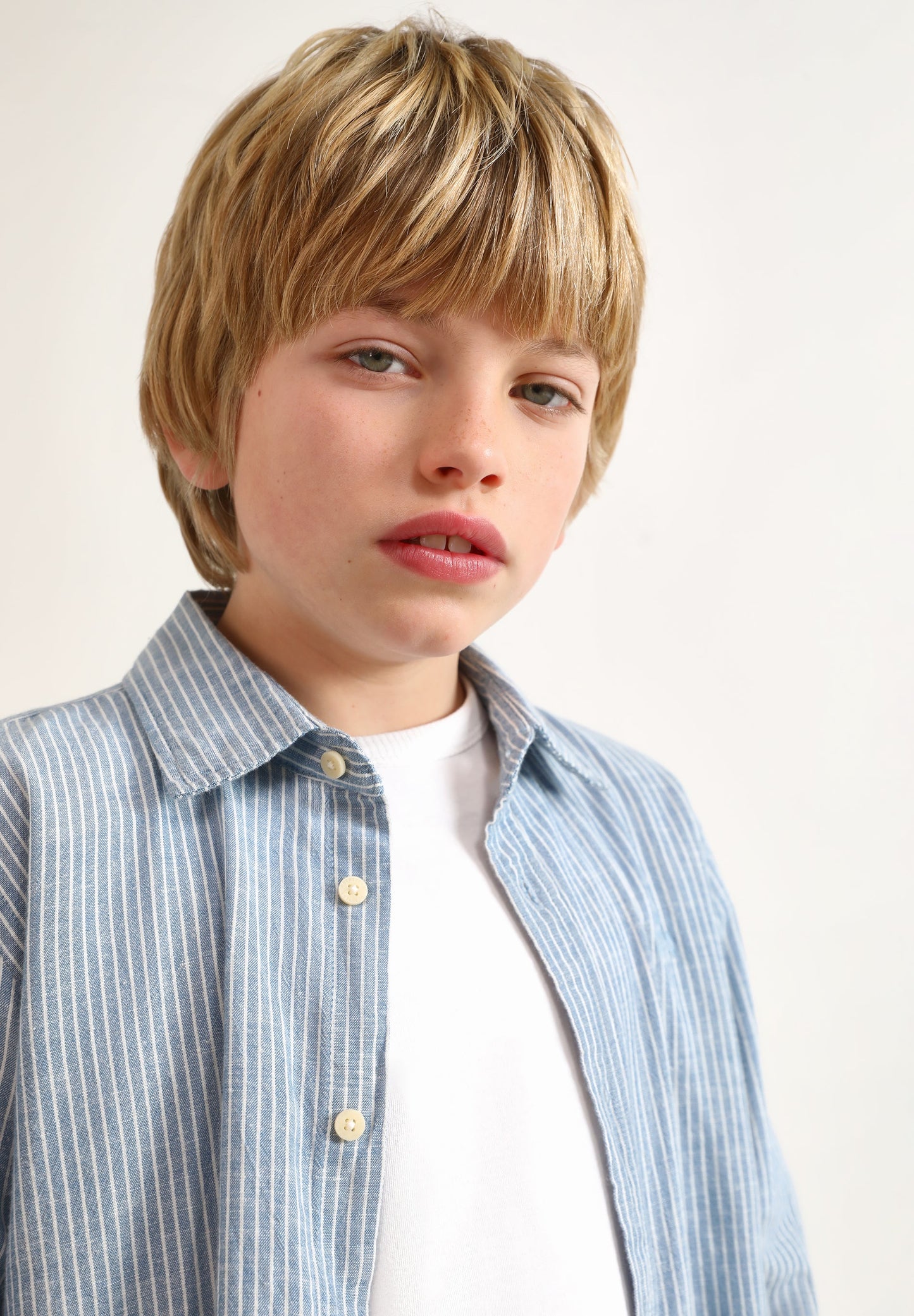 CAMISA RAYAS DENIM