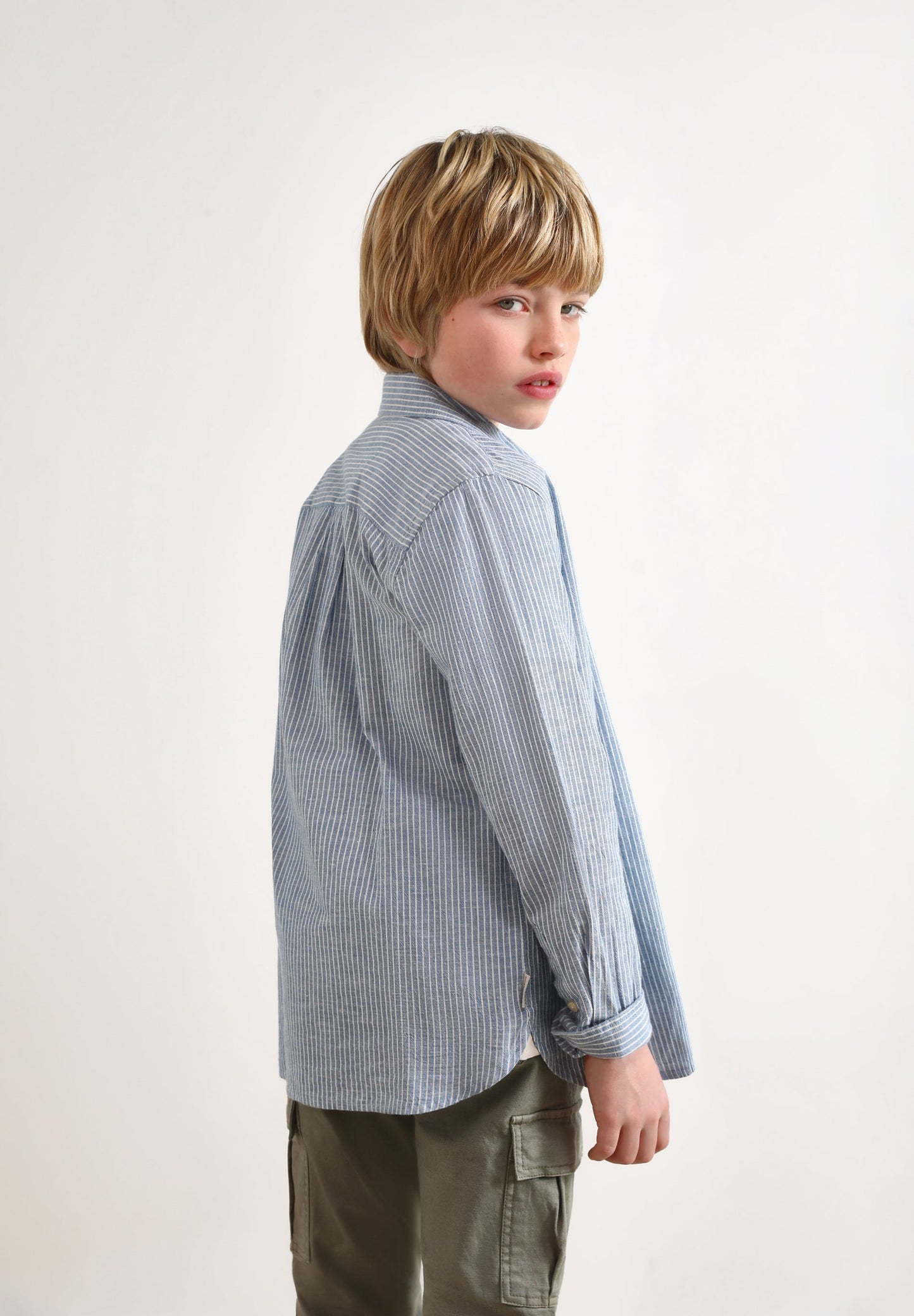 CAMISA RAYAS DENIM