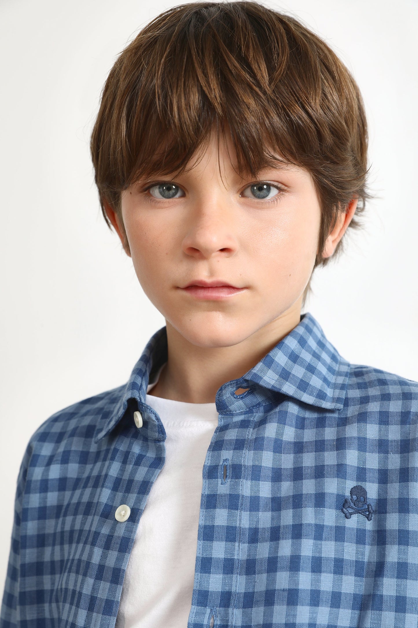 CAMISA LINO CUADROS