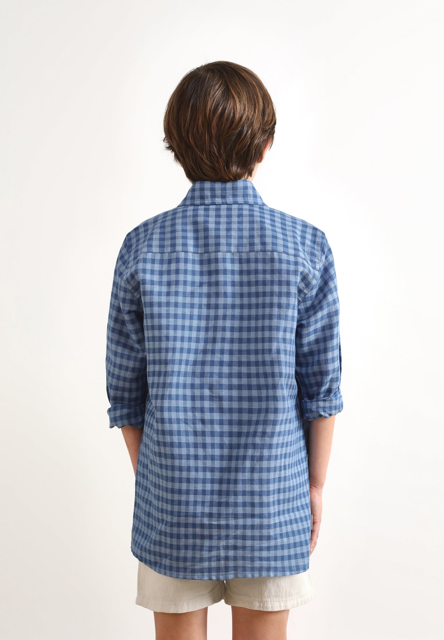 CAMISA LINO CUADROS