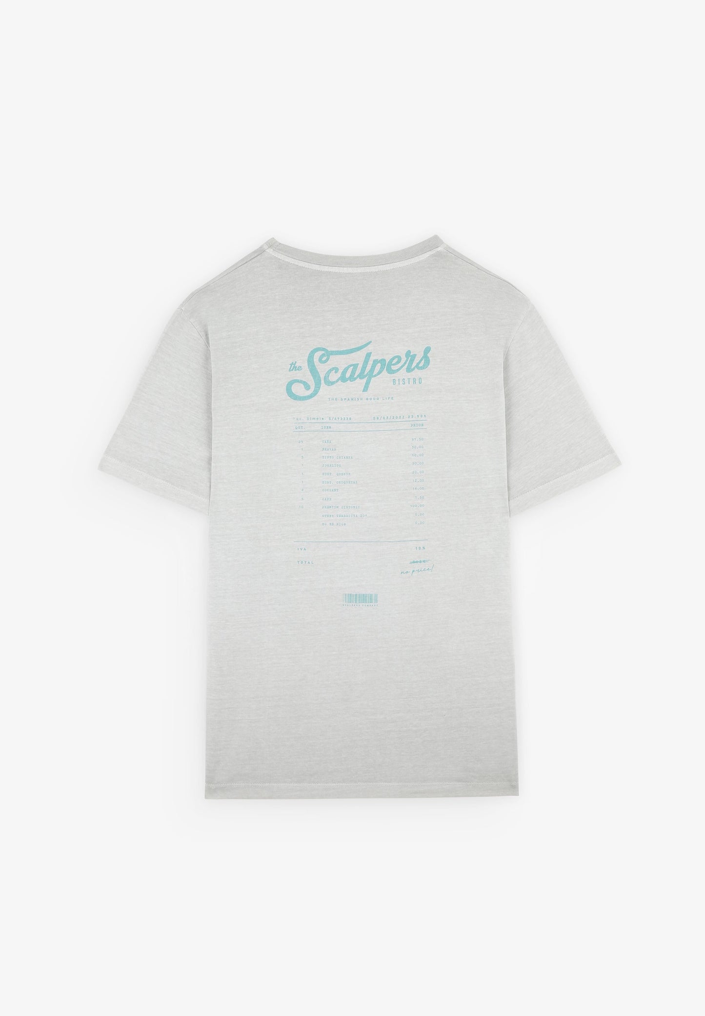 CAMISETA PRINT TEXTO TRASERO