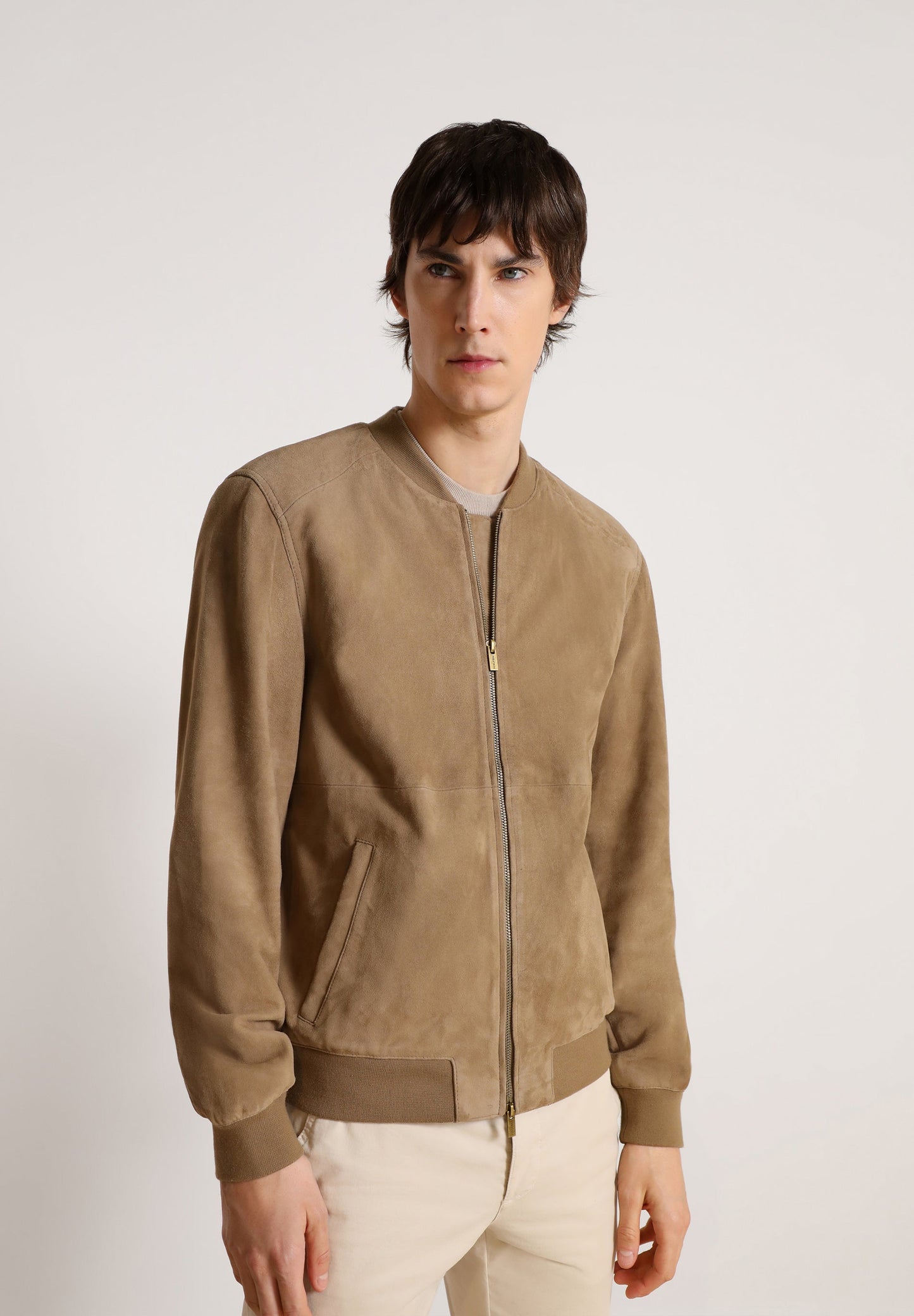 CHAQUETA BOMBER PIEL
