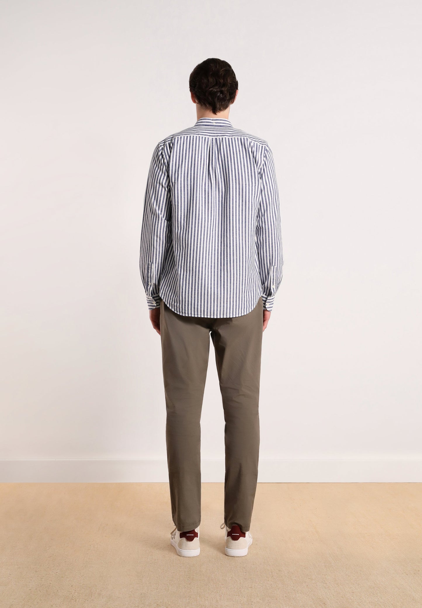 CAMISA RAYAS CUELLO BOTONES