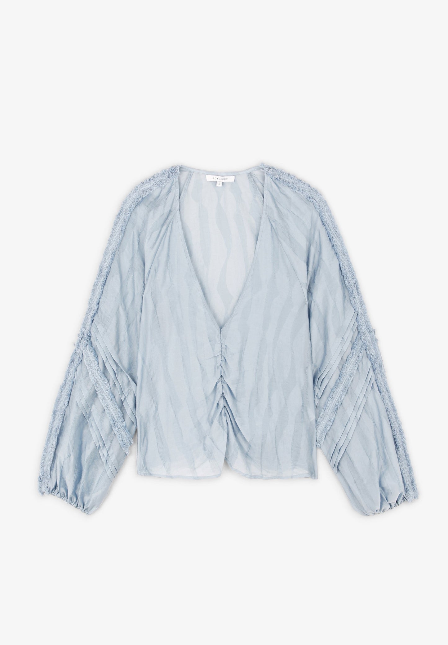 BLUSA DETALLES MANGA ABULLONADA
