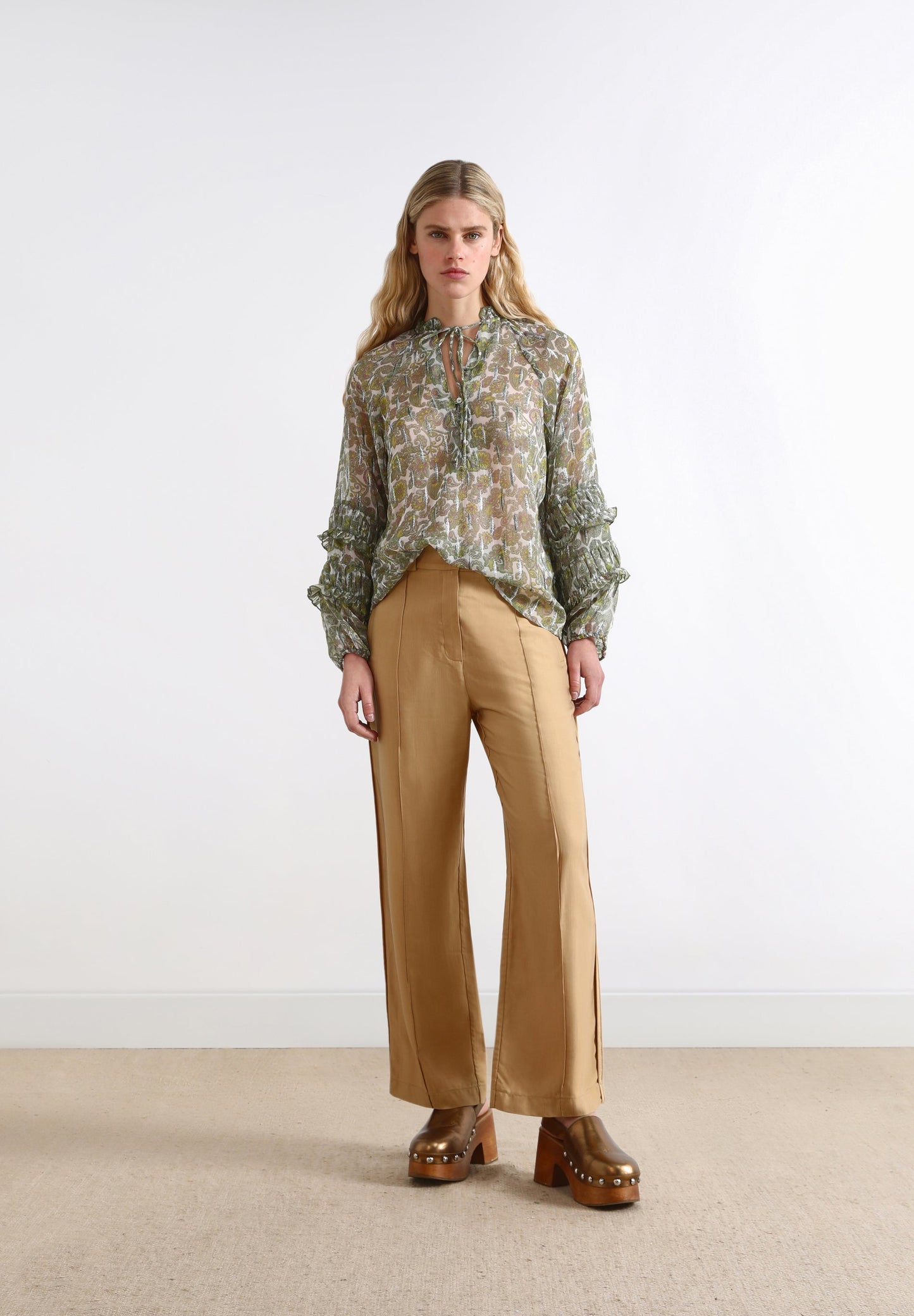 BLUSA PAISLEY LUREX