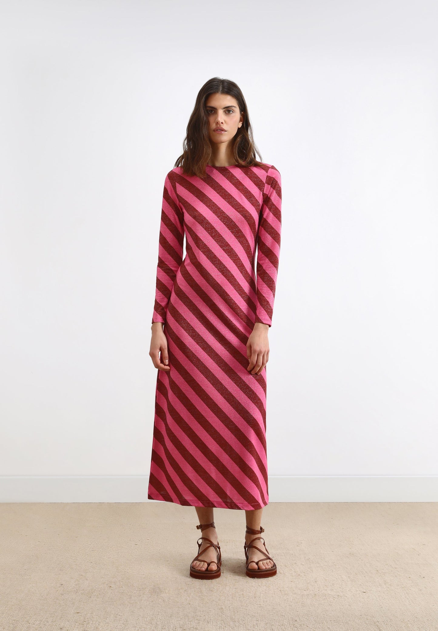 VESTIDO MIDI RAYAS