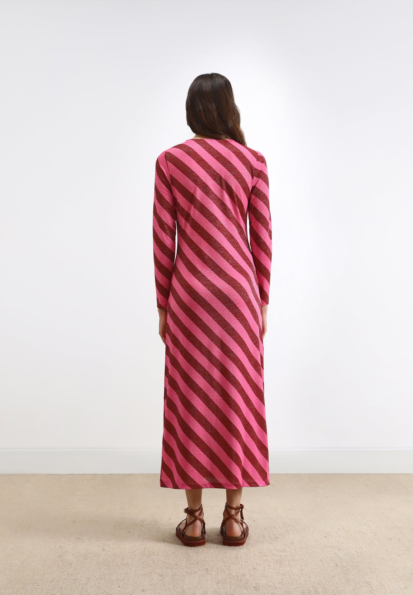 VESTIDO MIDI RAYAS