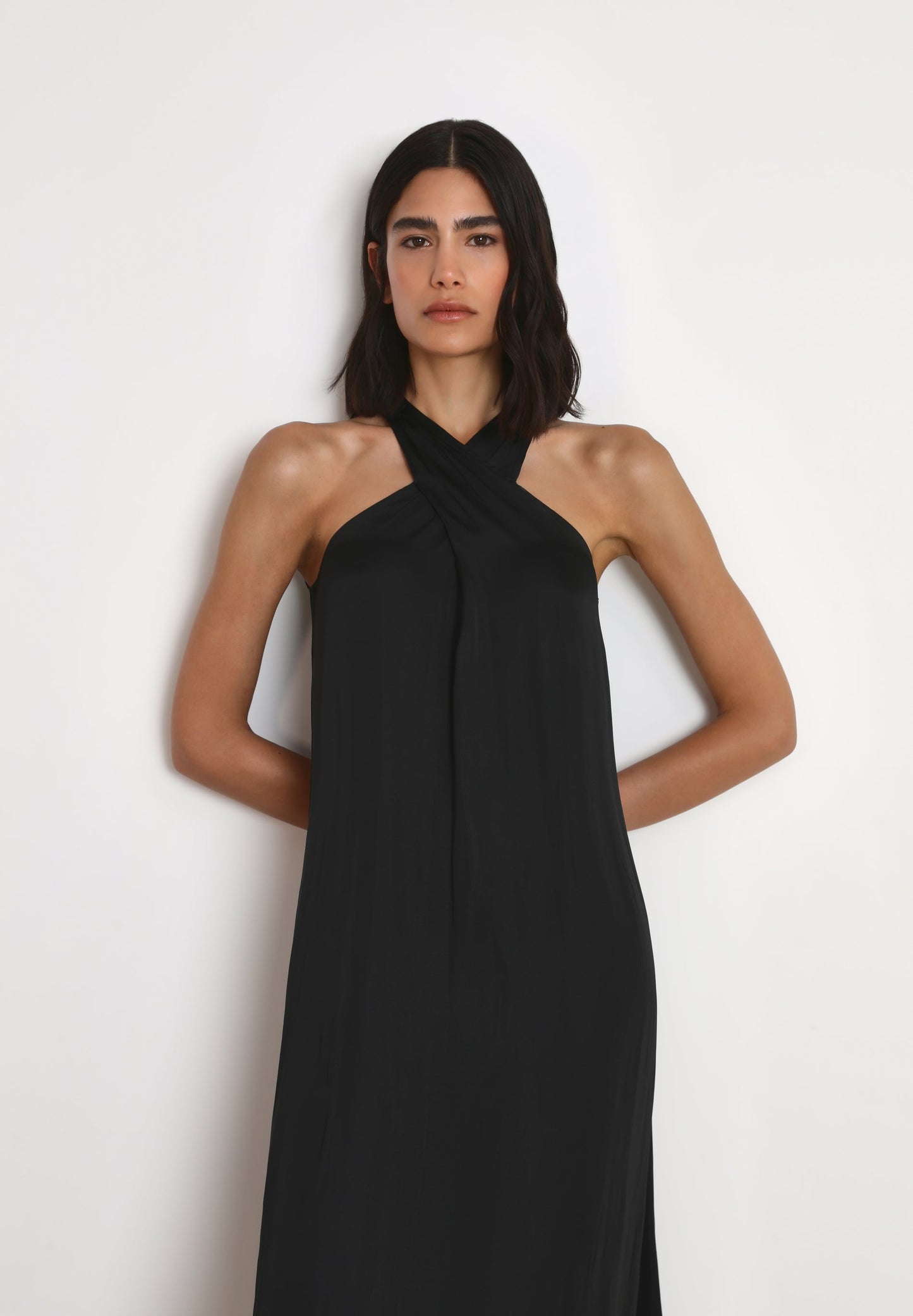 SLIP CROSS DRESS