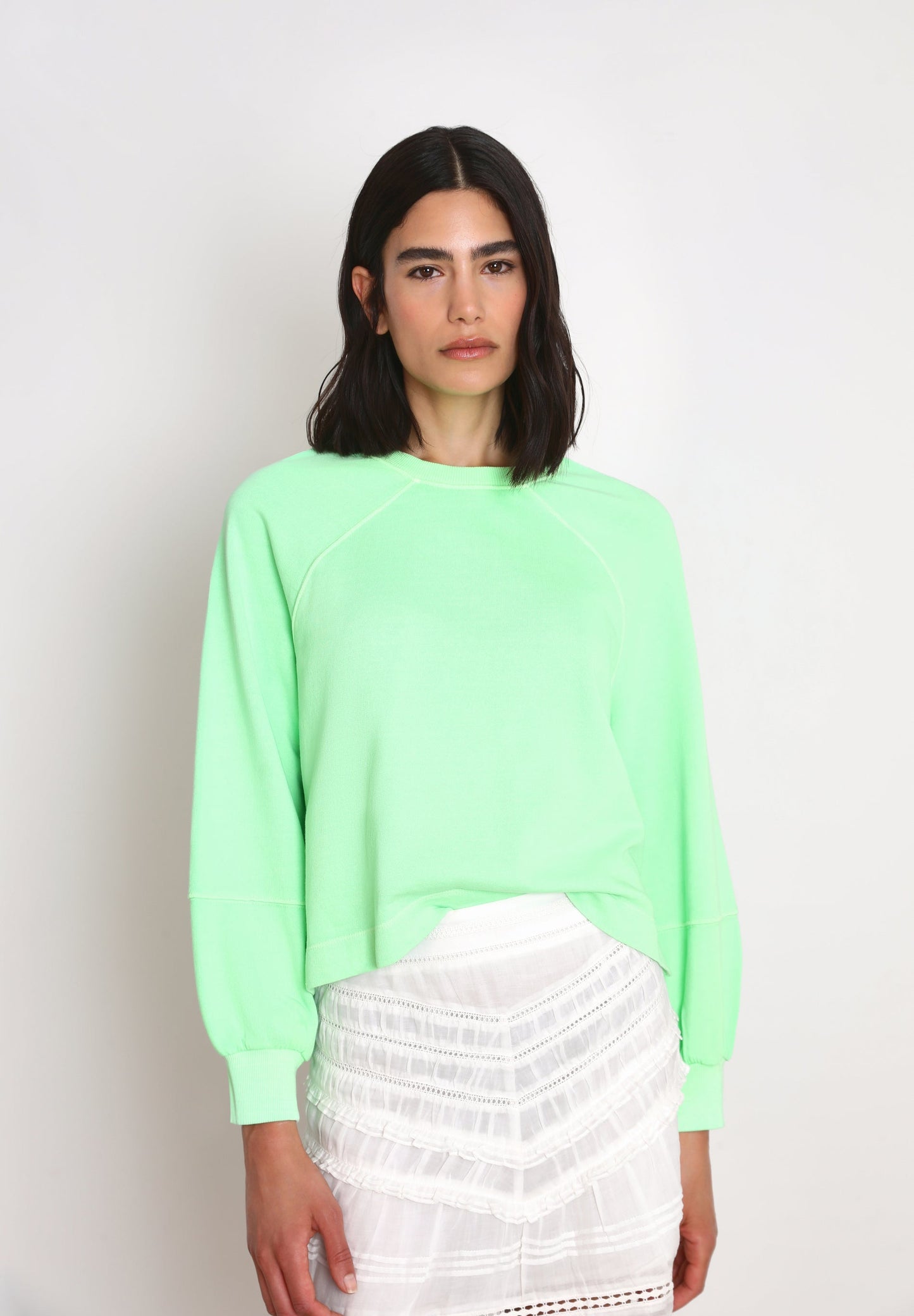 SUDADERA LAVADA MANGA RANGLAN