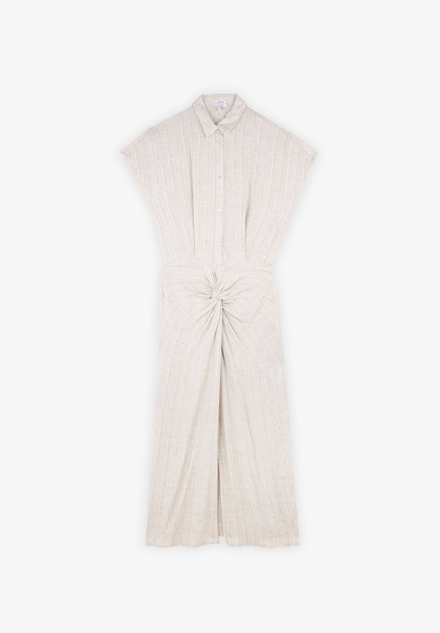 VESTIDO LINO DRAPEADO