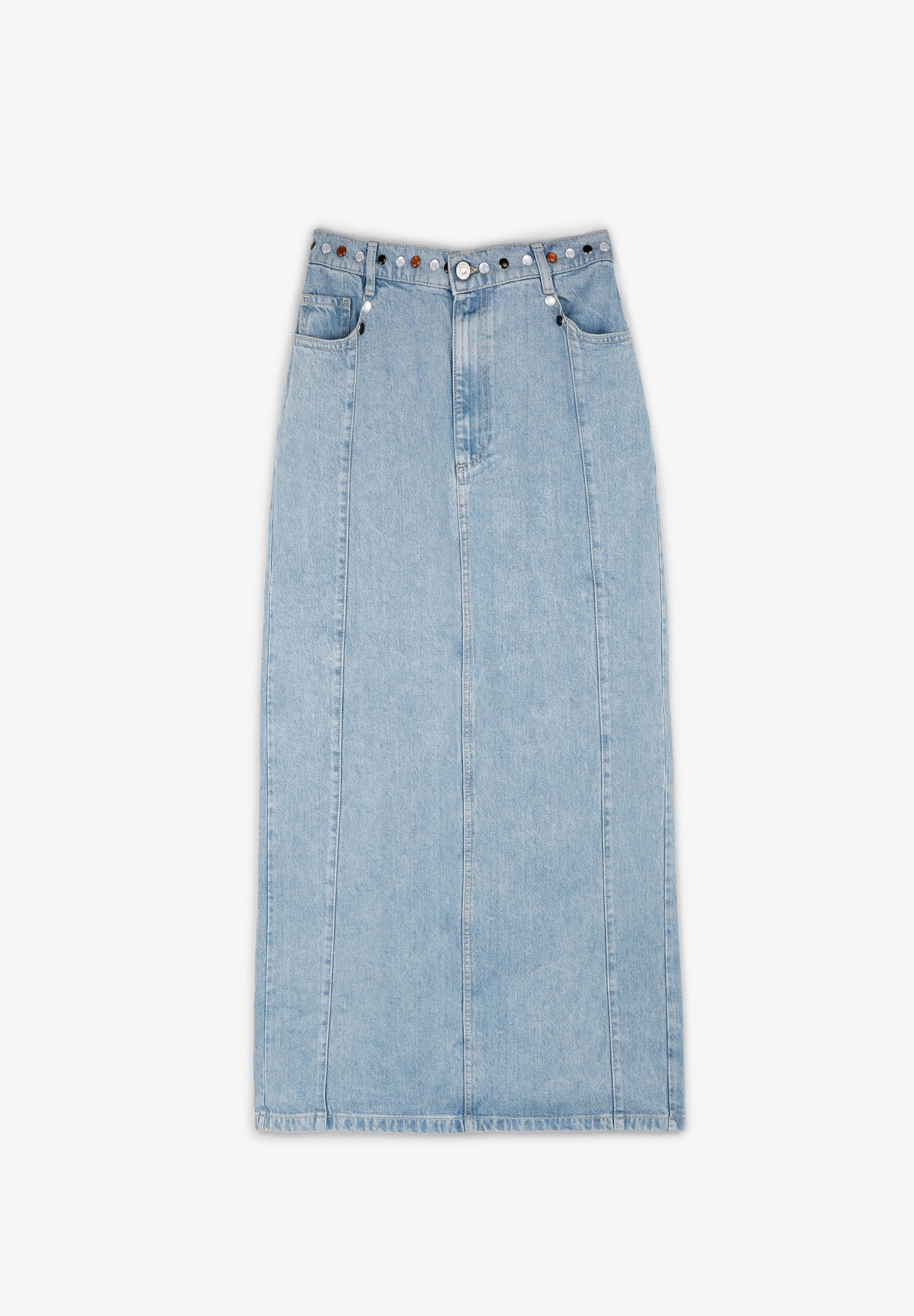 FALDA DENIM MIDI