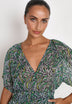 PLEAT PRINT TOP