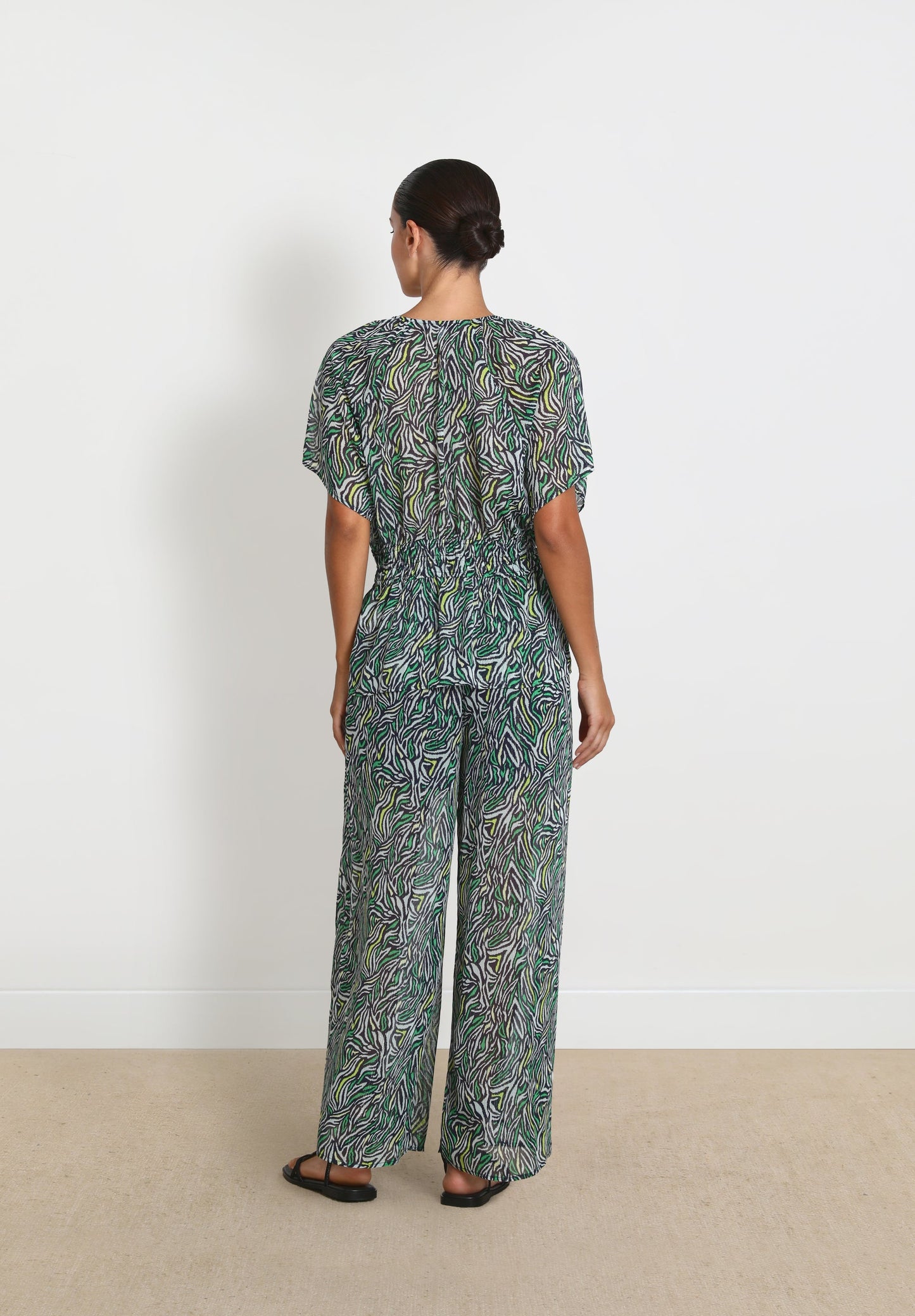 PLEAT PRINT TOP