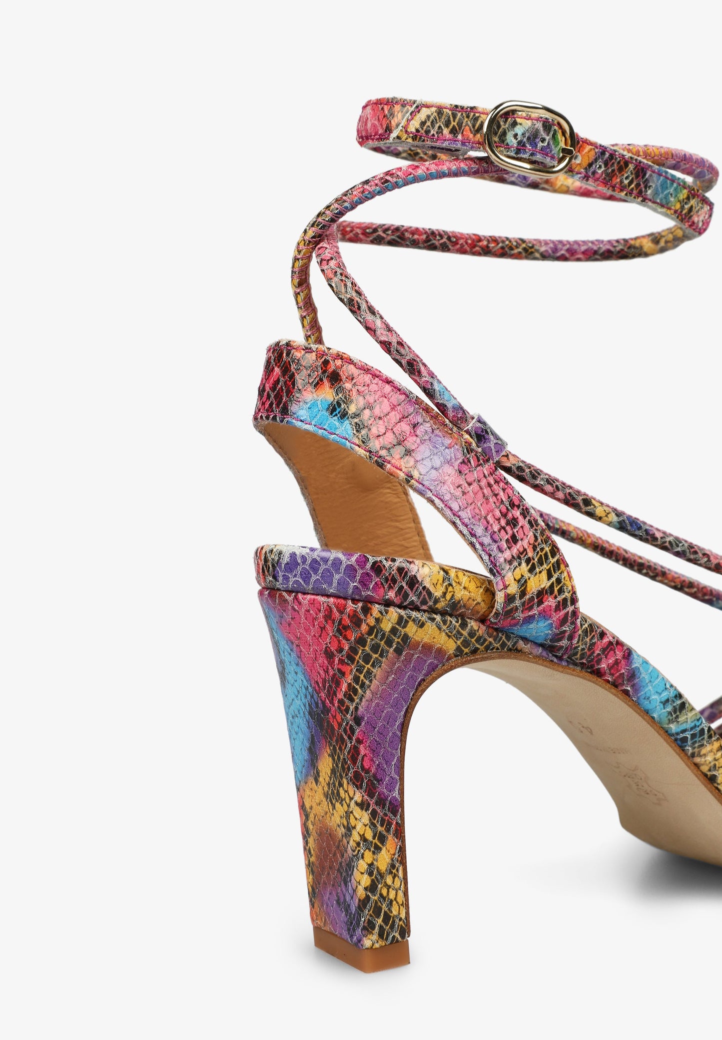 SANDALIAS TACÓN MULTICOLOR