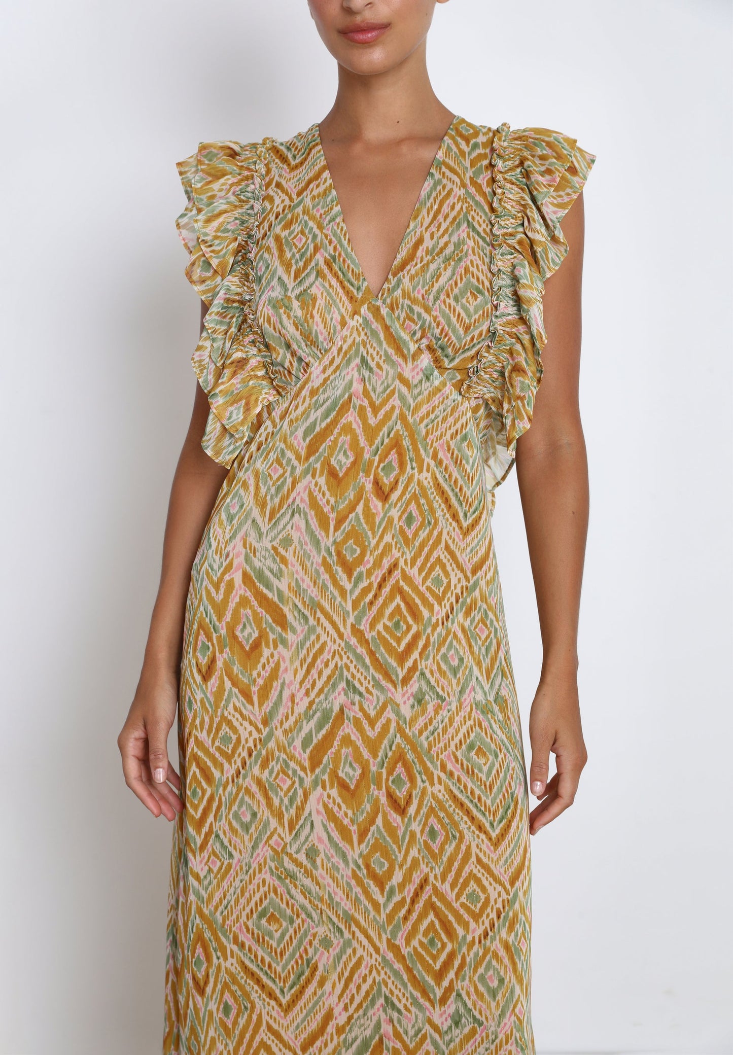 DOUBLE RUFFLE DRESS