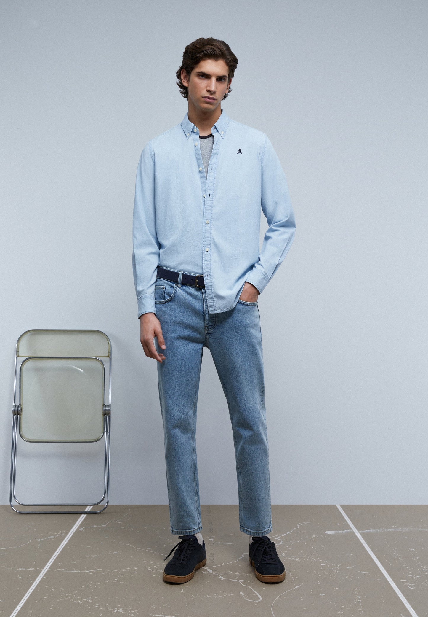 CAMISA DENIM BOTONES