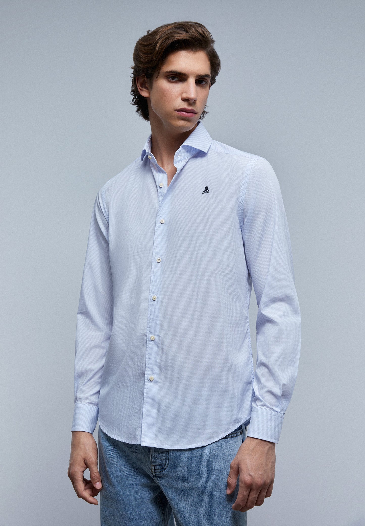 CAMISA CALAVERA CONTRASTE