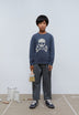 SUDADERA CALAVERA TEXTO PERIÓDICO