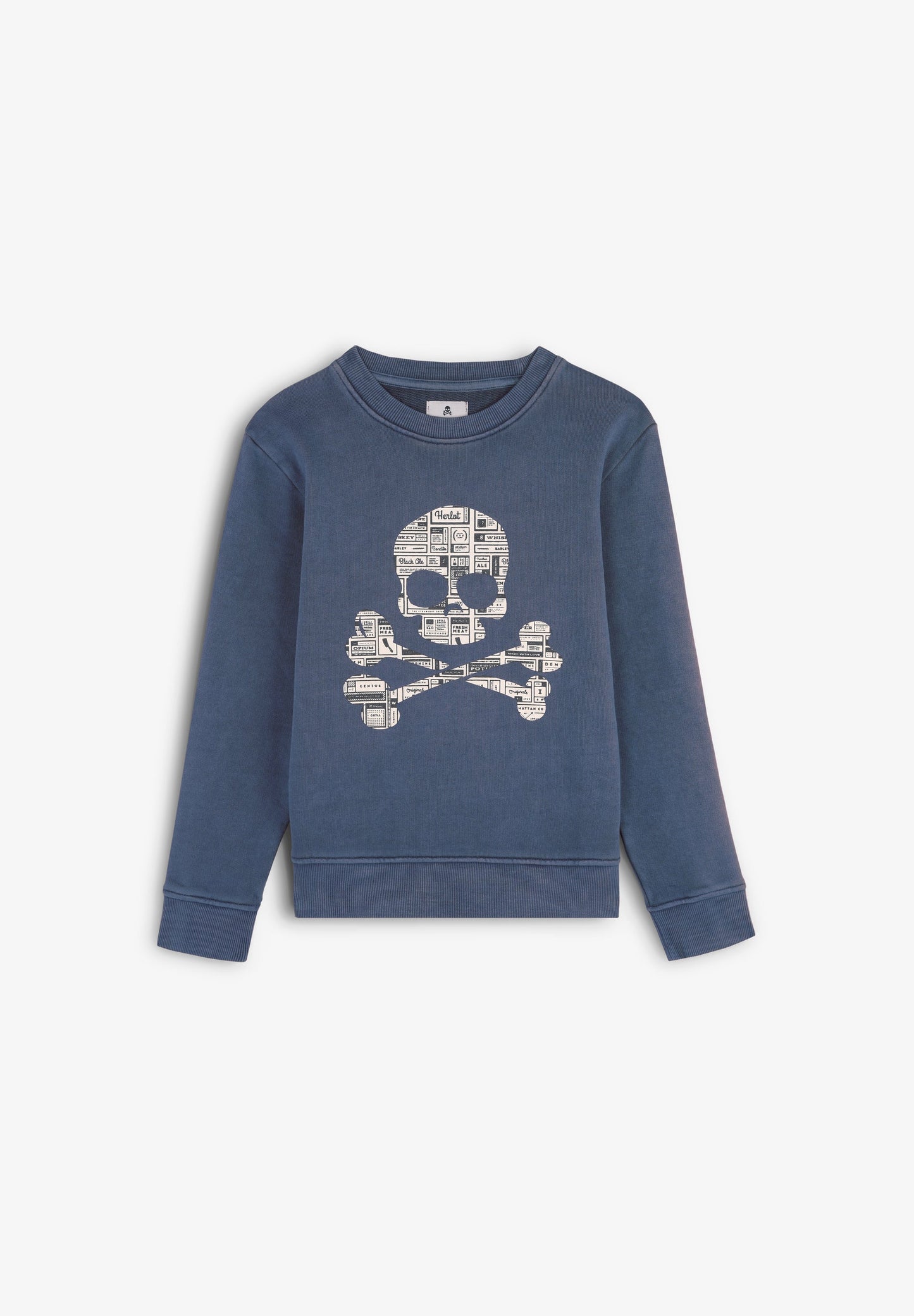 SUDADERA CALAVERA TEXTO PERIÓDICO