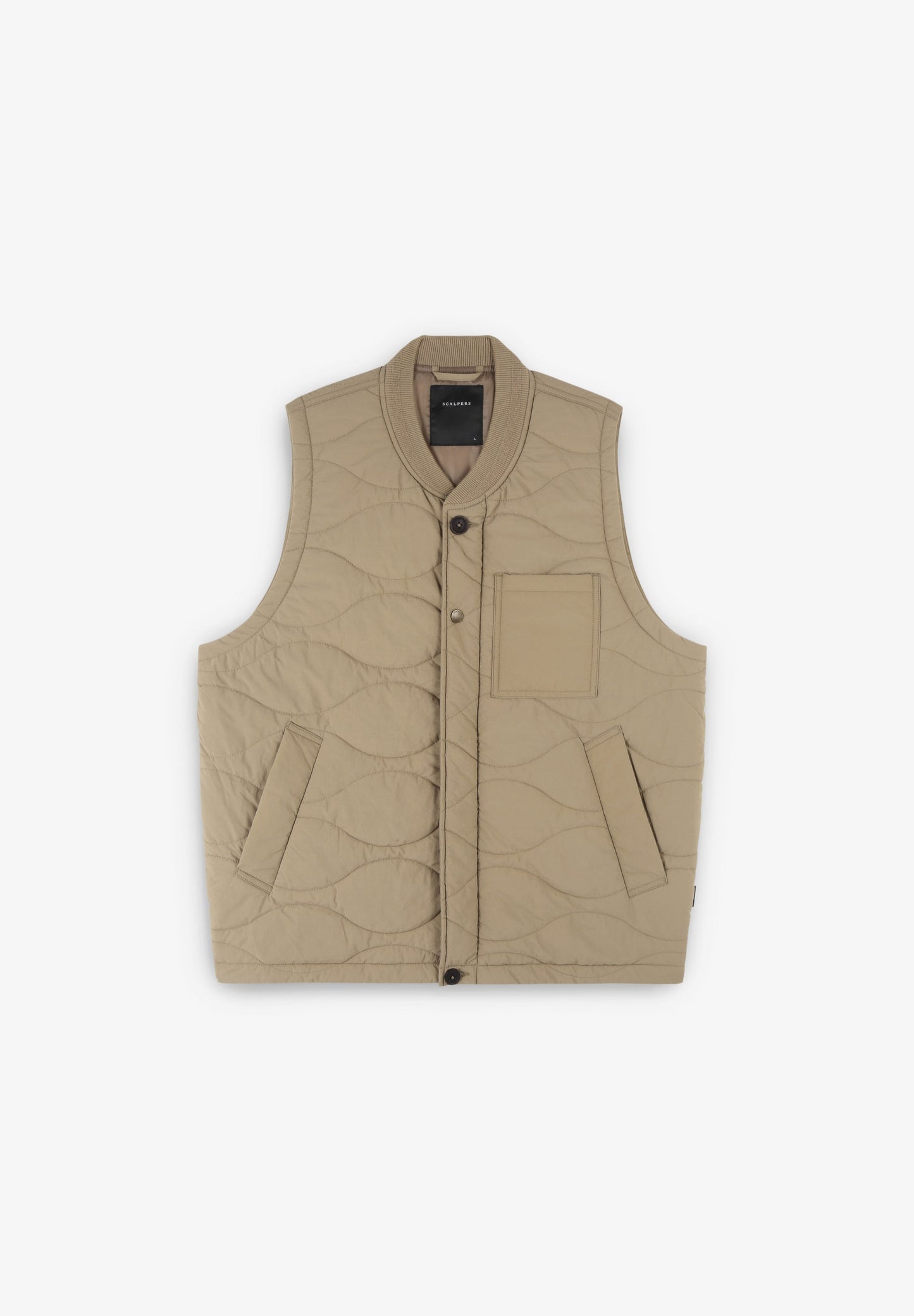 CHALECO ACOLCHADO CUELLO RIB