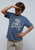 CAMISETA CALAVERA MAPA