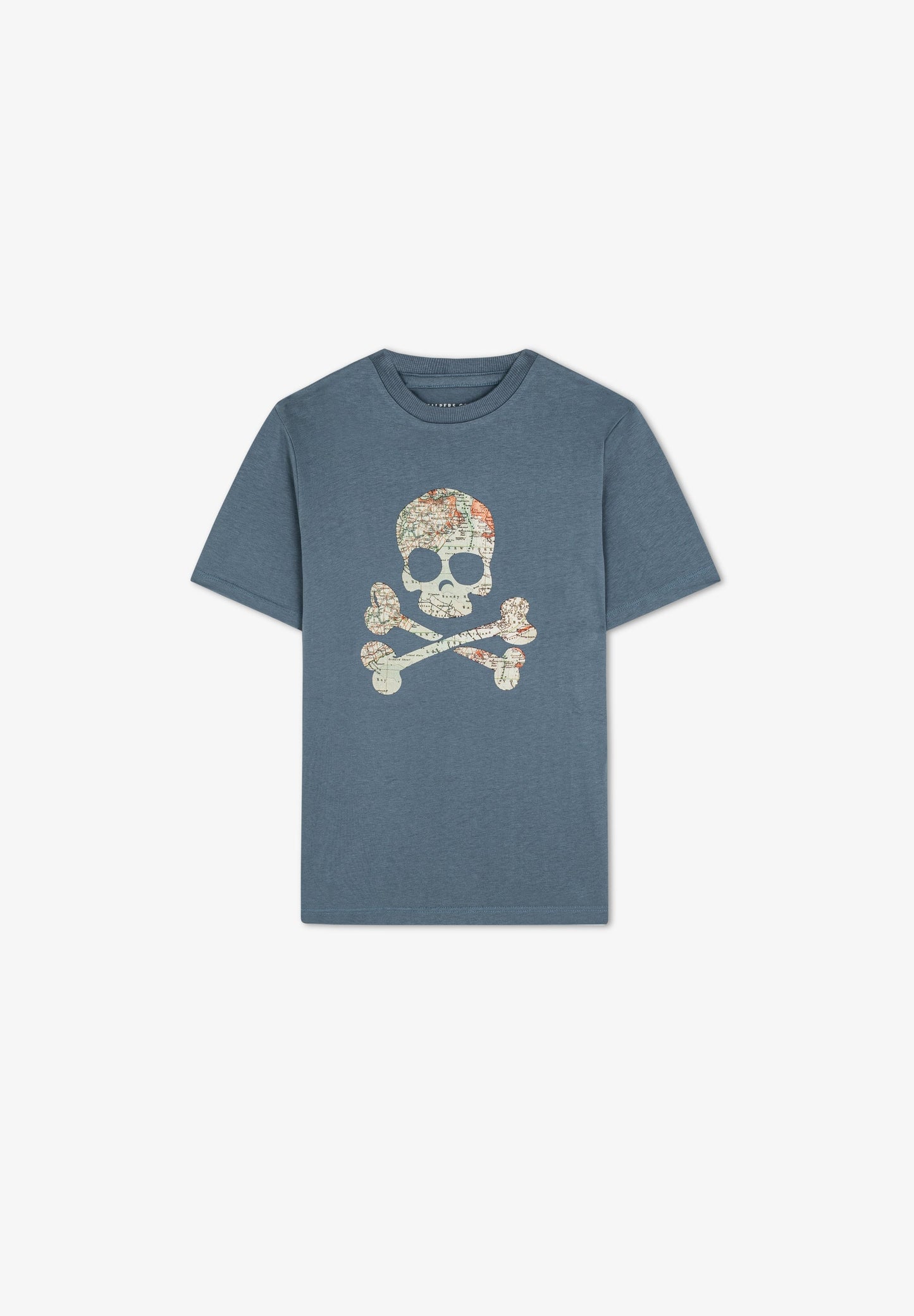 CAMISETA CALAVERA MAPA
