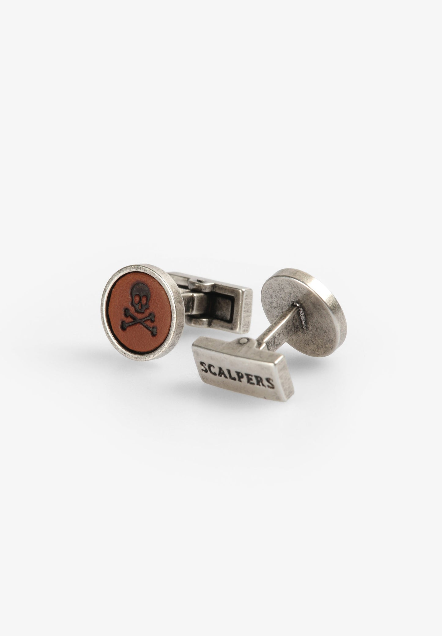 GEMELOS REDONDOS METAL CALAVERA