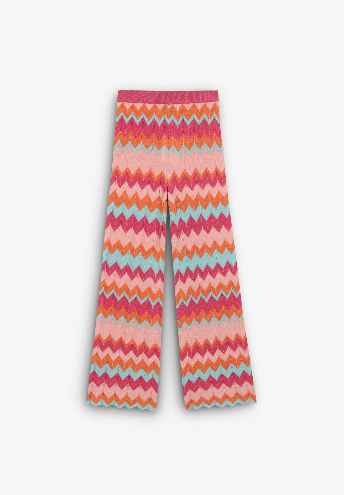 PANTALÓN PUNTO ZIGZAG LUREX