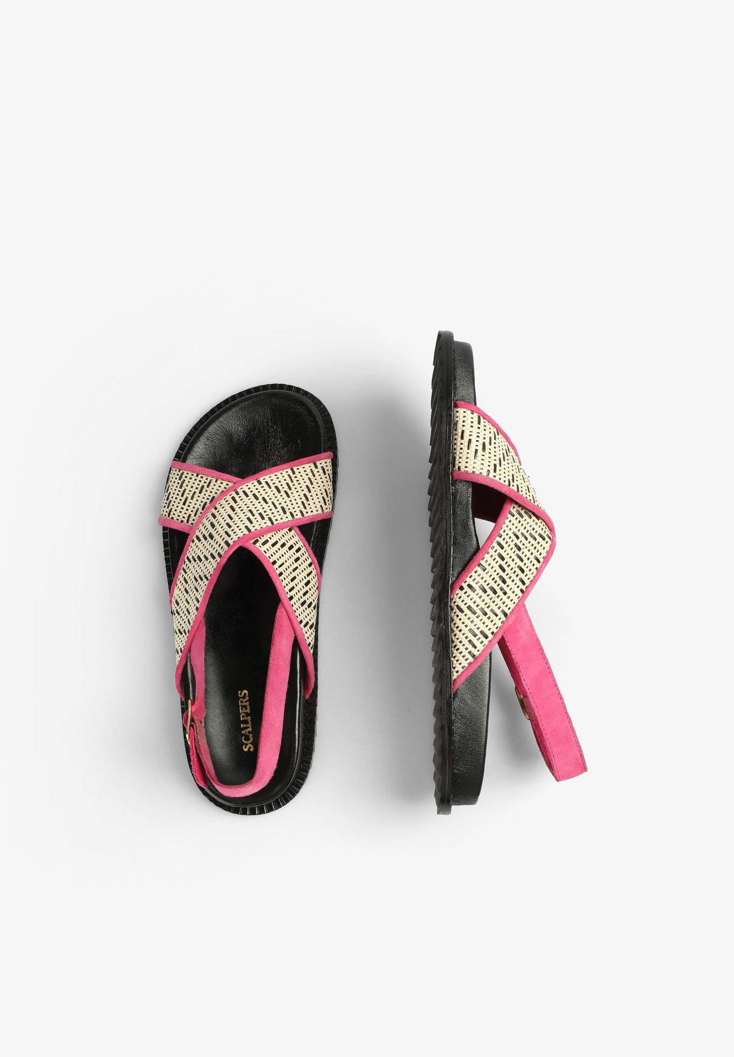 SANDALIAS PLANAS CRUZADAS