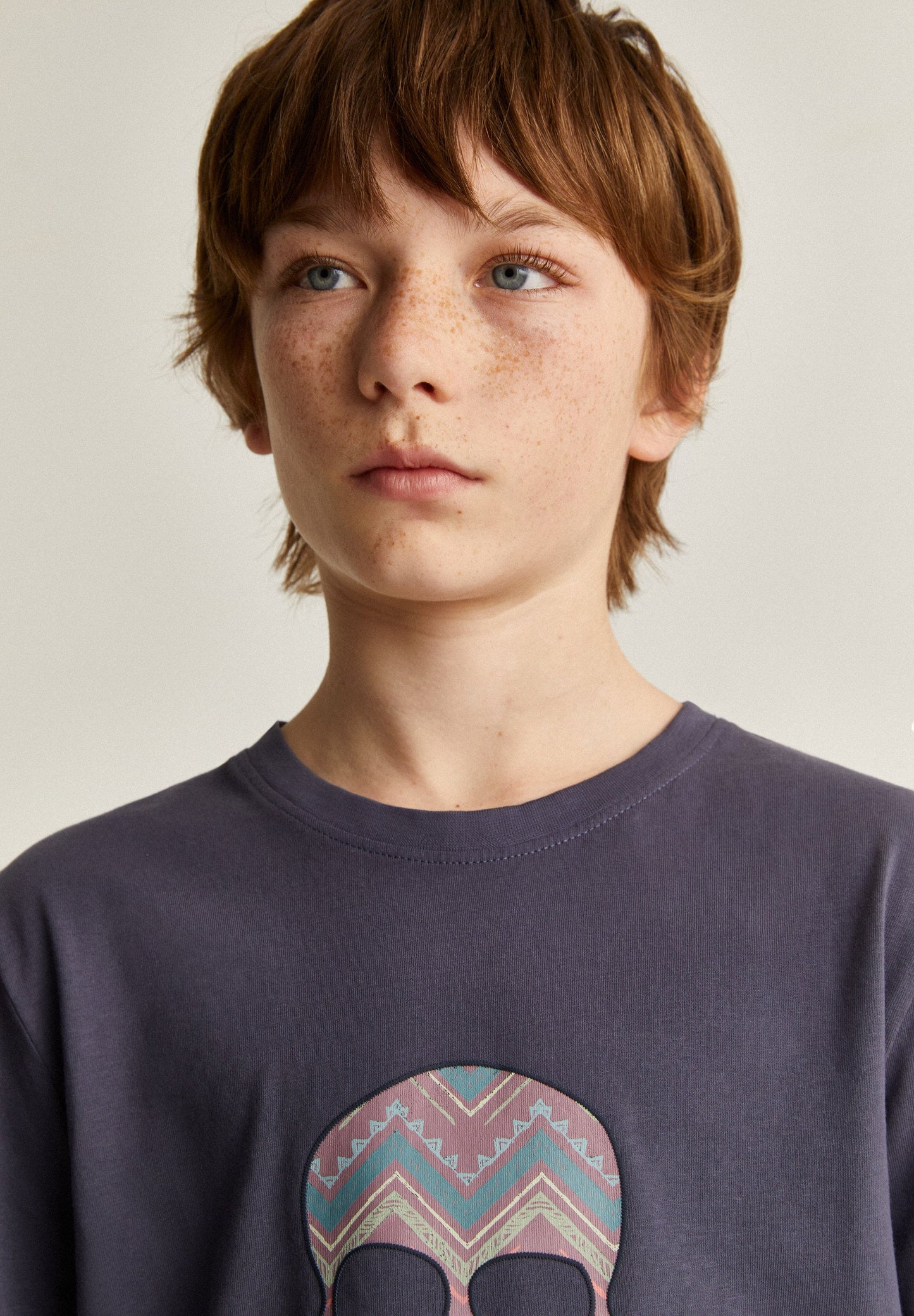CAMISETA CALAVERA PRINT ZIGZAG