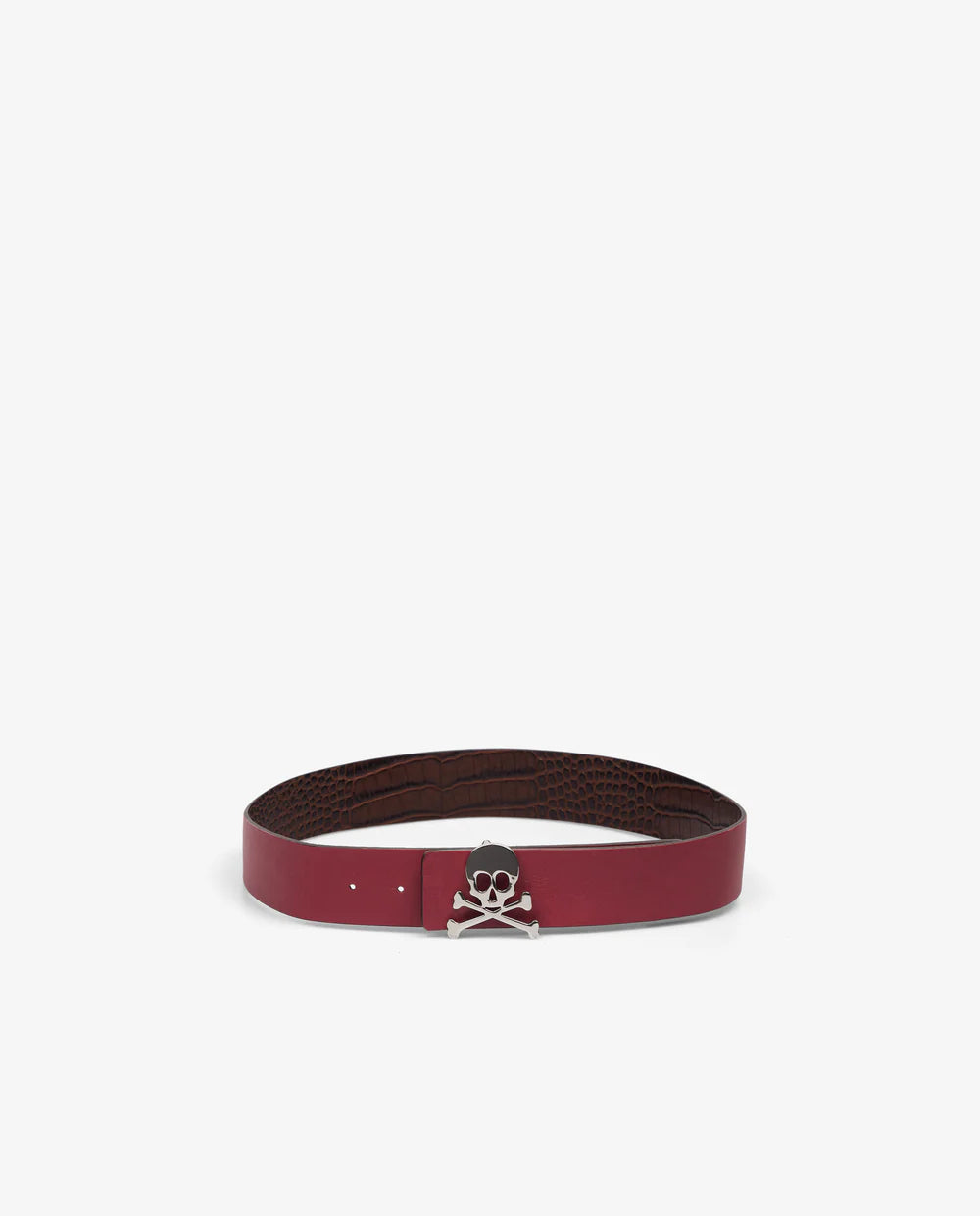 CINTURÓN PIEL REVERSIBLE CALAVERA
