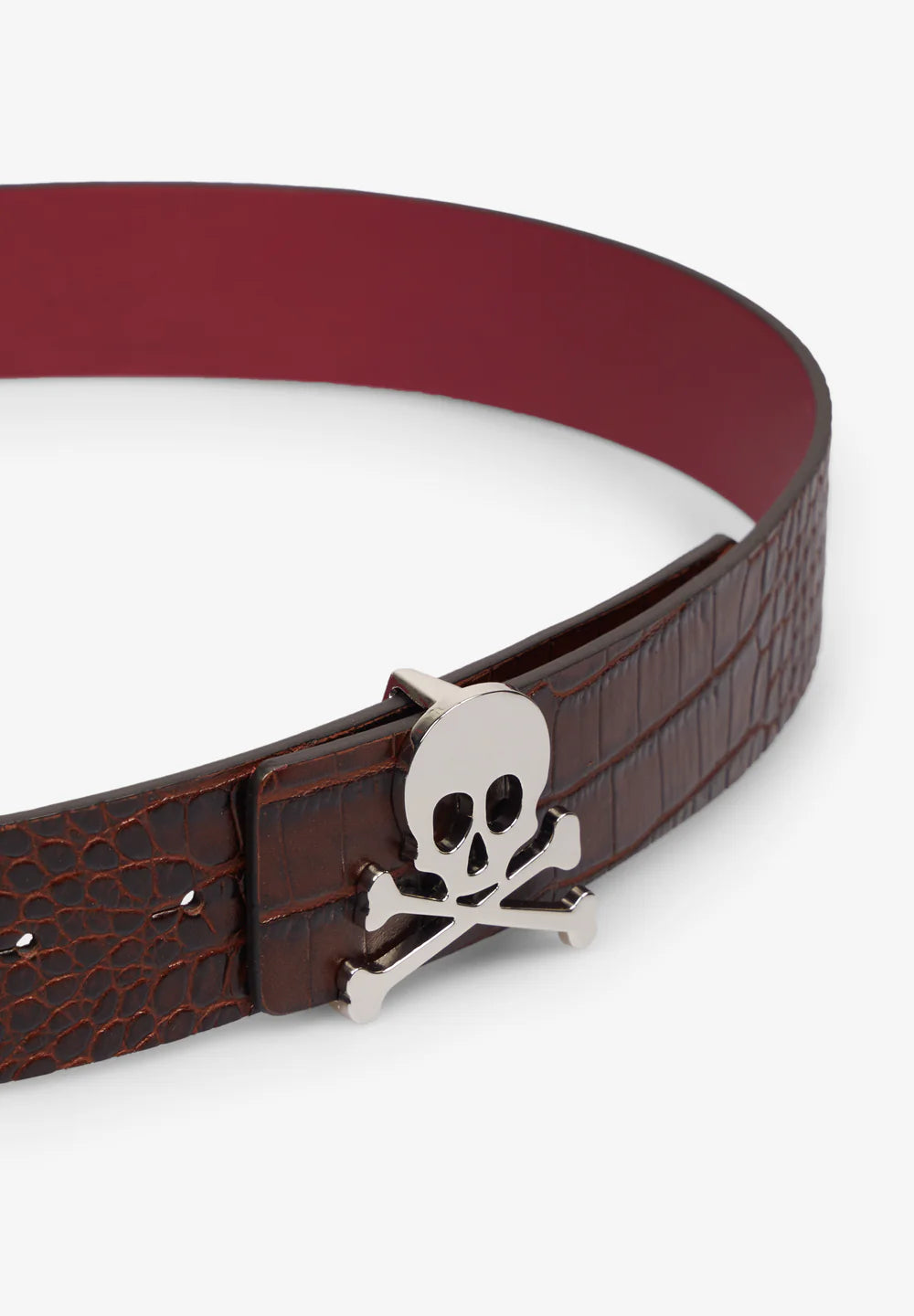 CINTURÓN PIEL REVERSIBLE CALAVERA