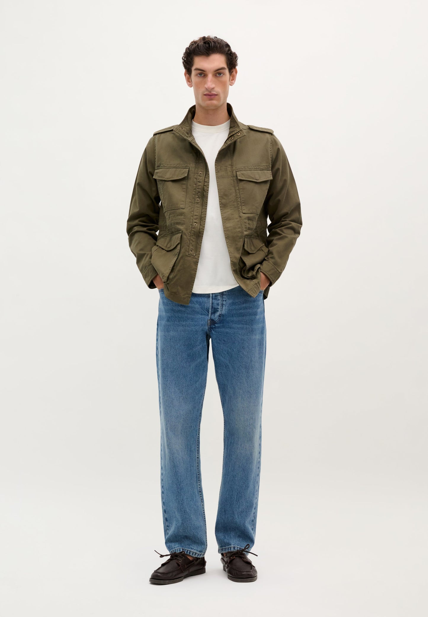 CHAQUETA MILITAR CUATRO BOLSILLOS