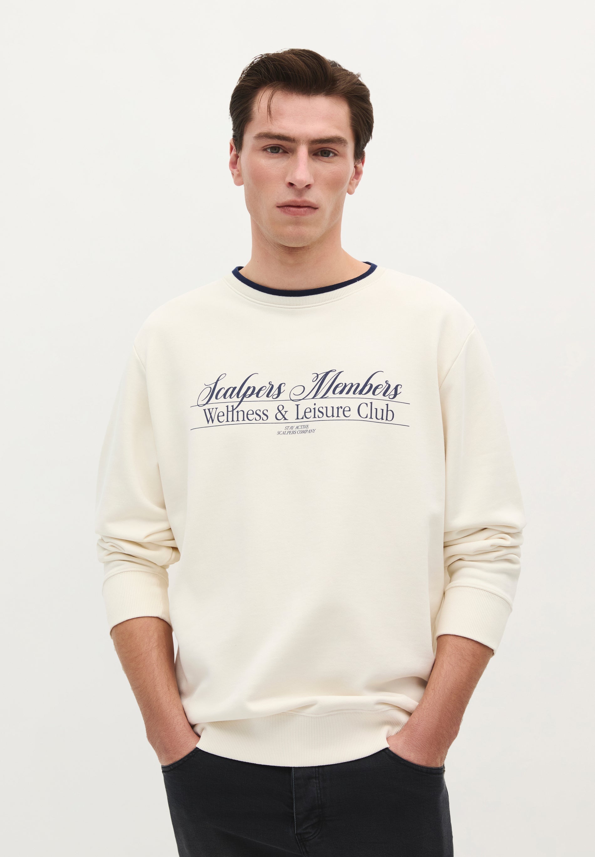 SUDADERA CUELLO CONTRASTE