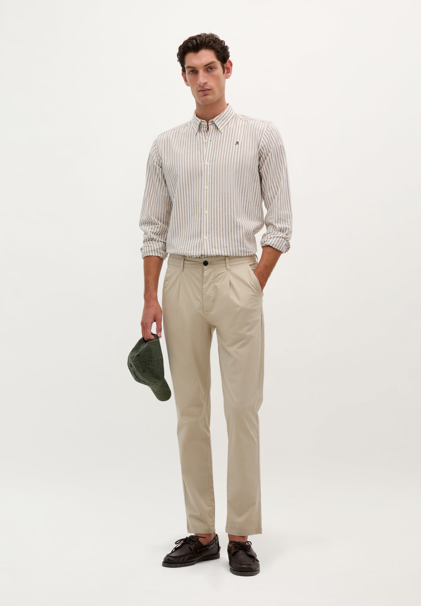 CAMISA RAYAS CUELLO BOTONES